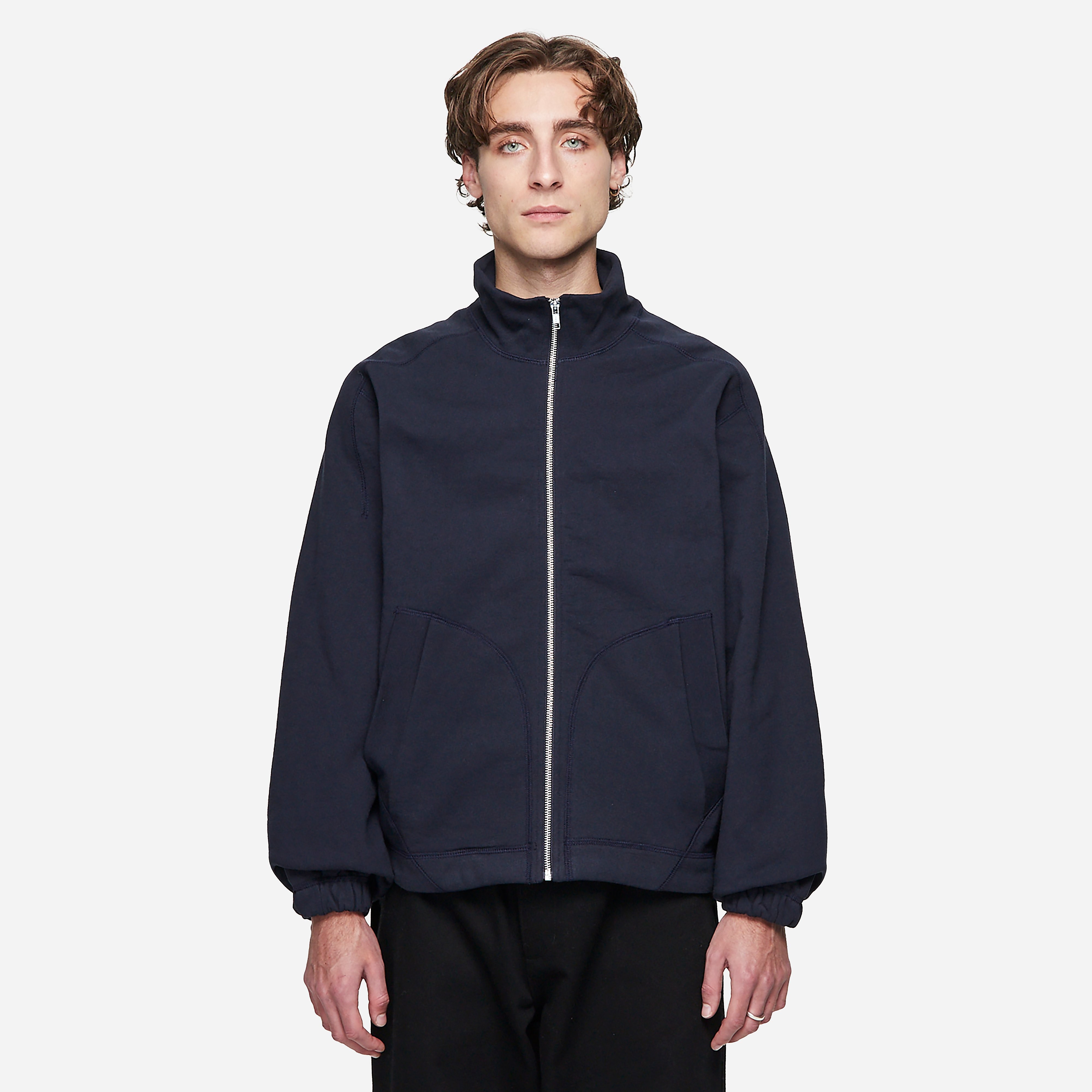 Colin Meredith Knot Zip Sweater, Black