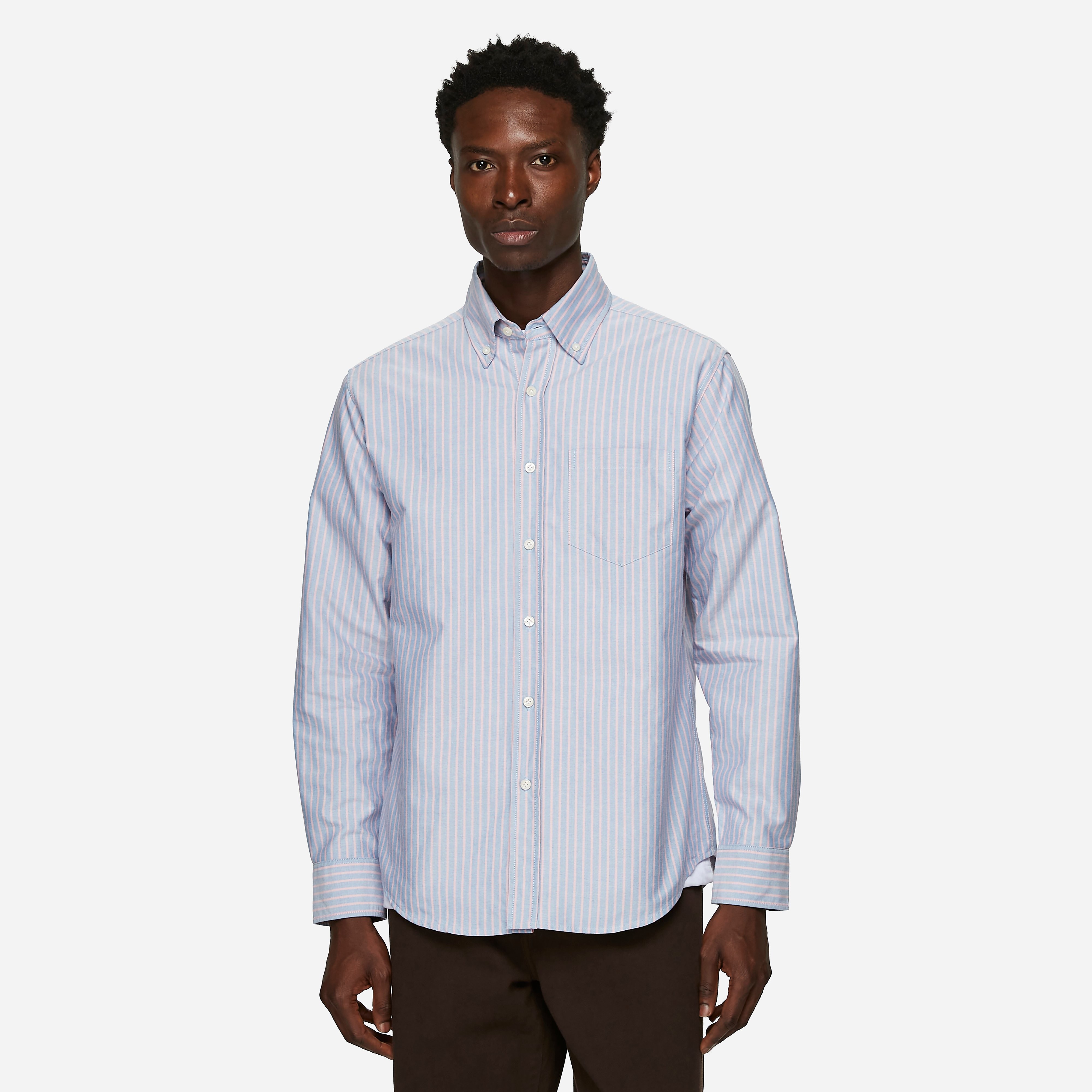 Noah Oxford Shirt in Blue
