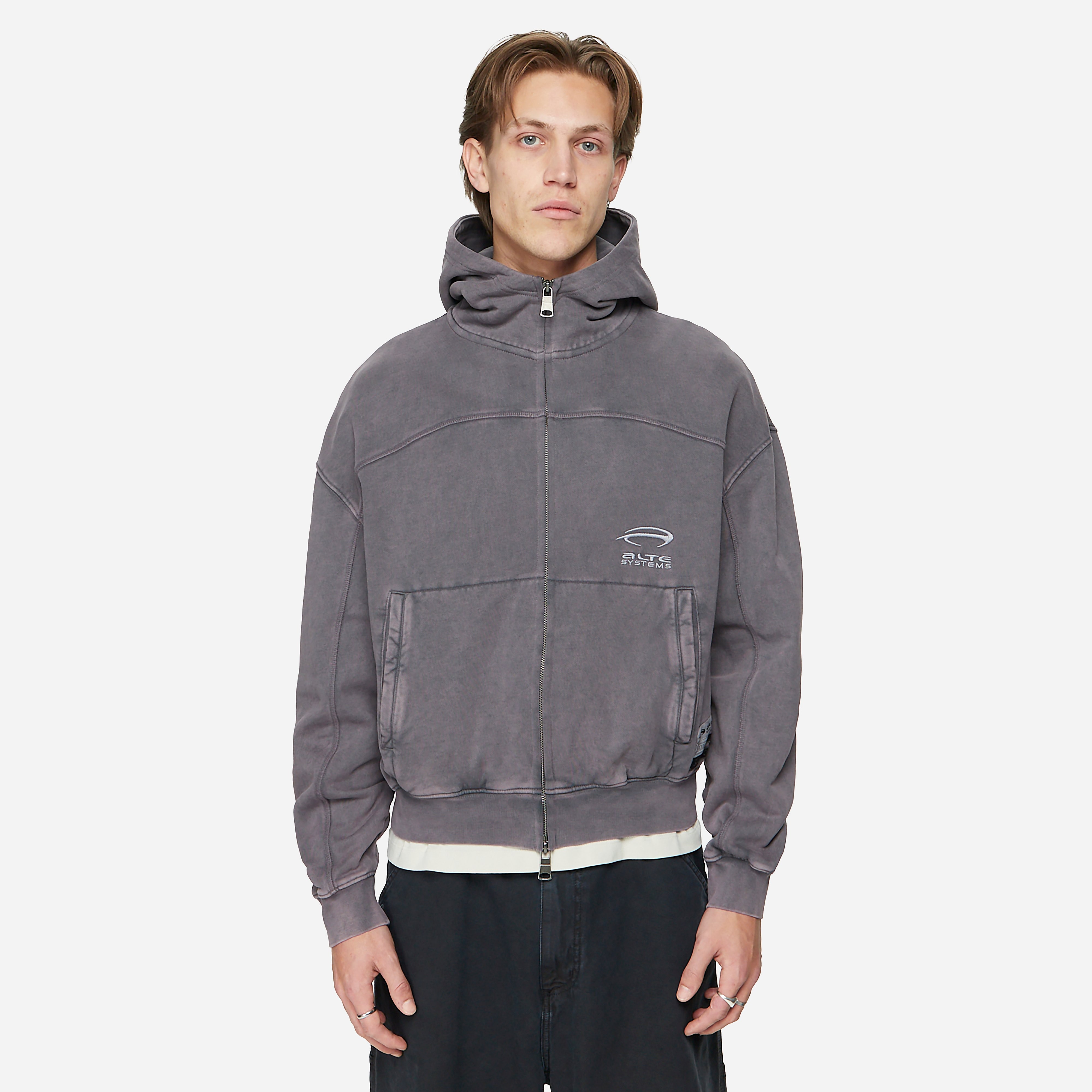 Alte Systems Liminal Zip Hoodie, Grey