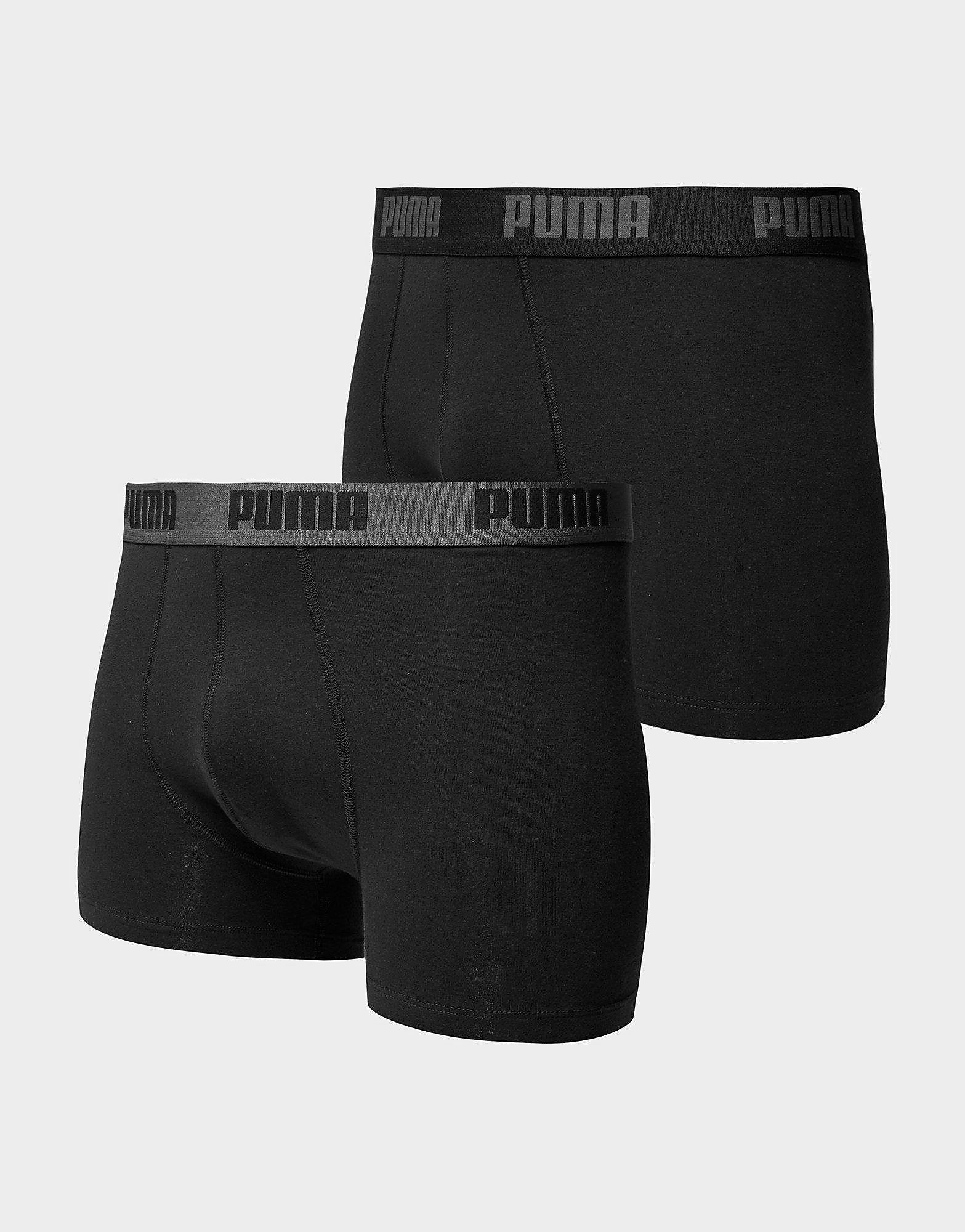 Puma 2 Pack Boxers - Black - Mens, Black