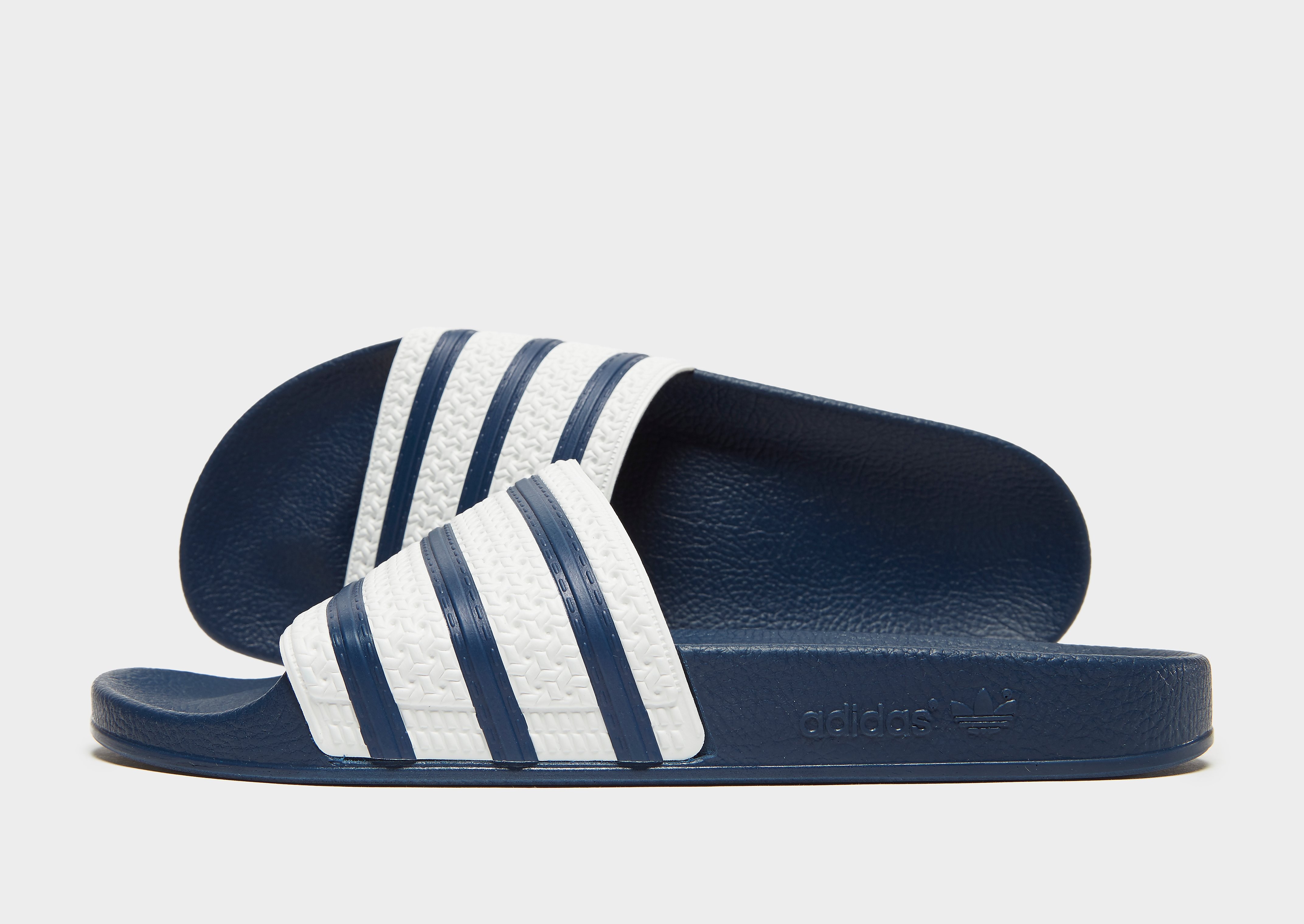 

adidas Originals Adilette Slides - Blue - Mens, Blue