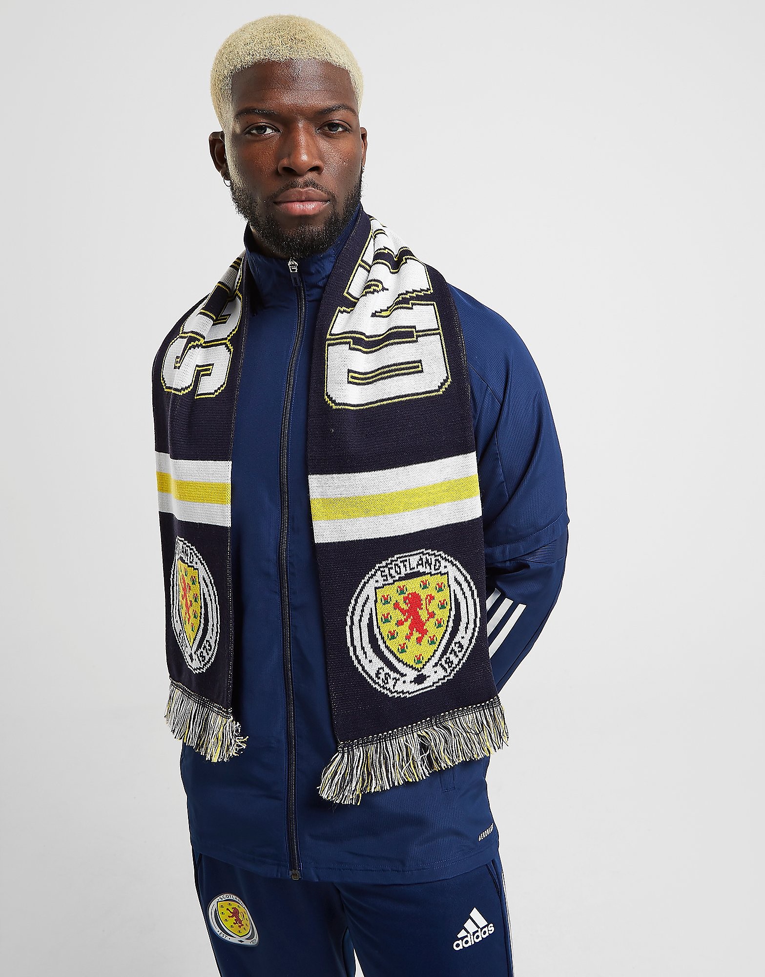 

Official Team Scotland Jacquard Scarf - Navy - Kids, Navy