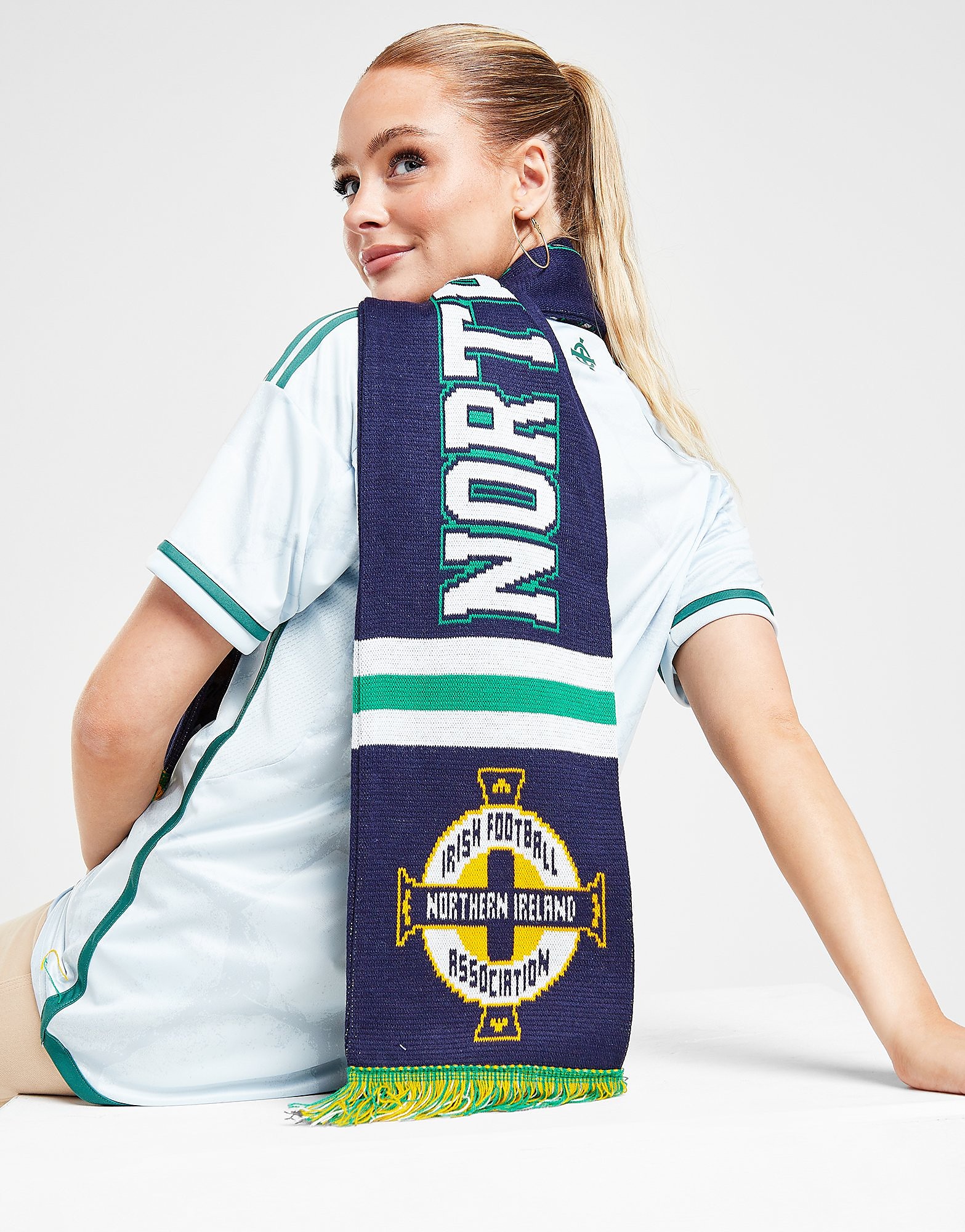

Official Team Northern Ireland Jacquard Scarf - Navy - Kids, Navy