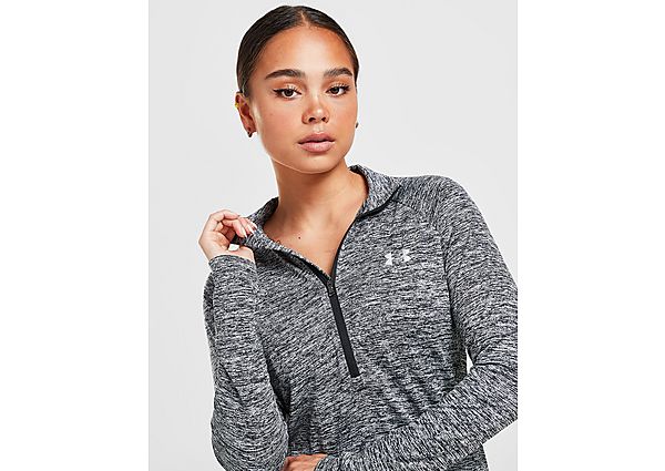 Under Armour Haut Tech 1/2 Zip Femme - Black, Black