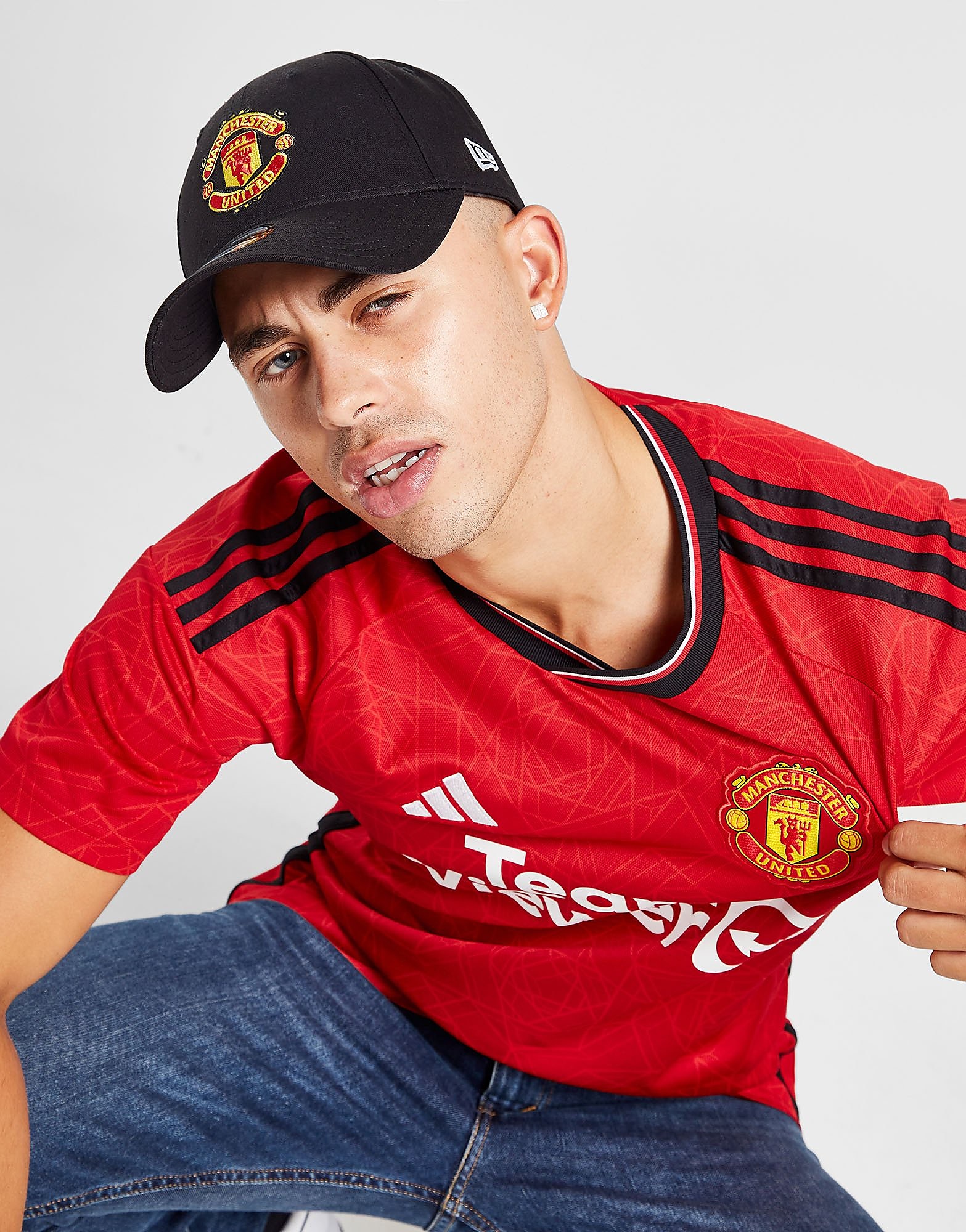 

New Era 9FORTY Manchester United Adjustable Cap - Black, Black