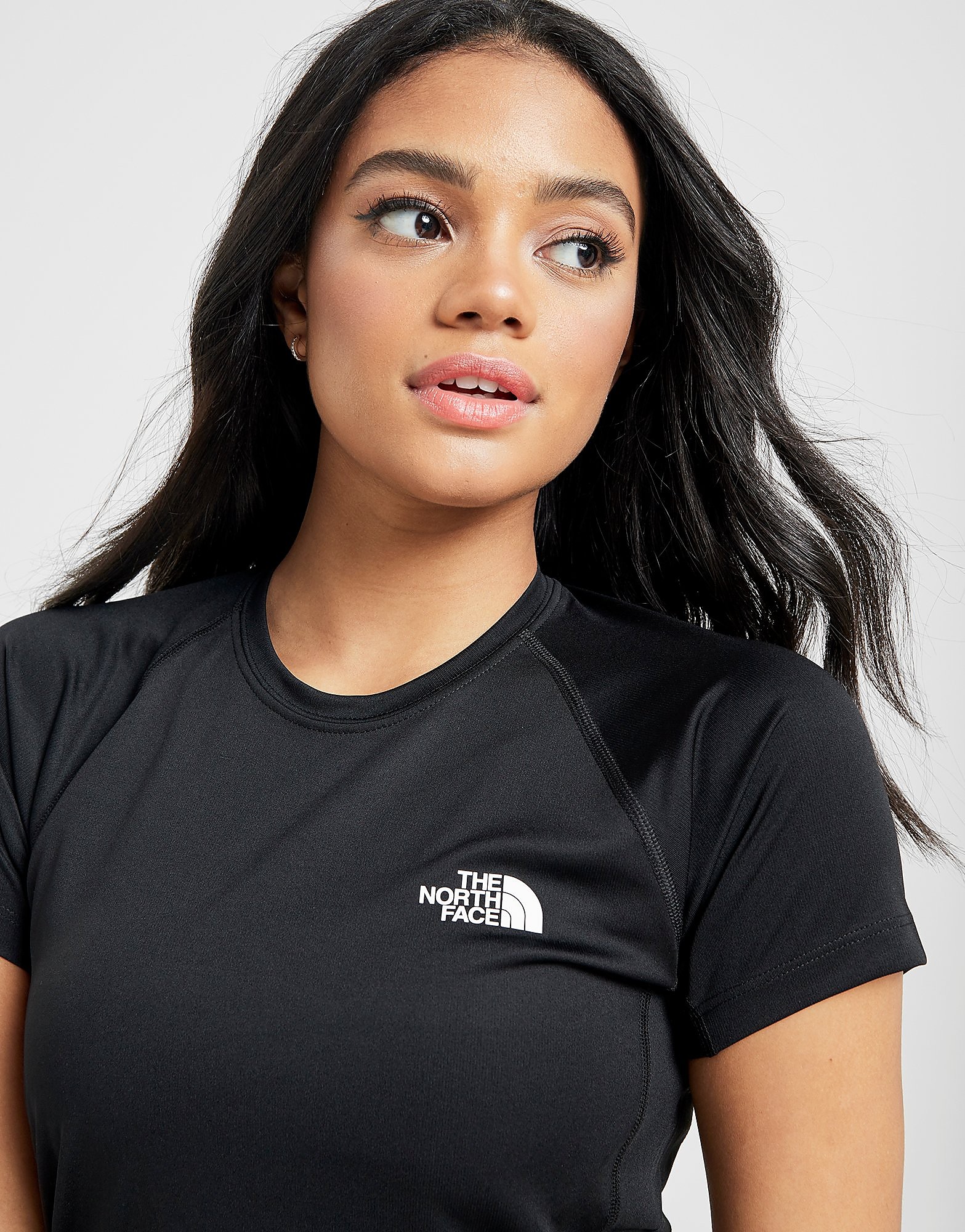 The North Face Short Sleeve Flex T Shirt Dames Zwart the north face kopen in de aanbieding