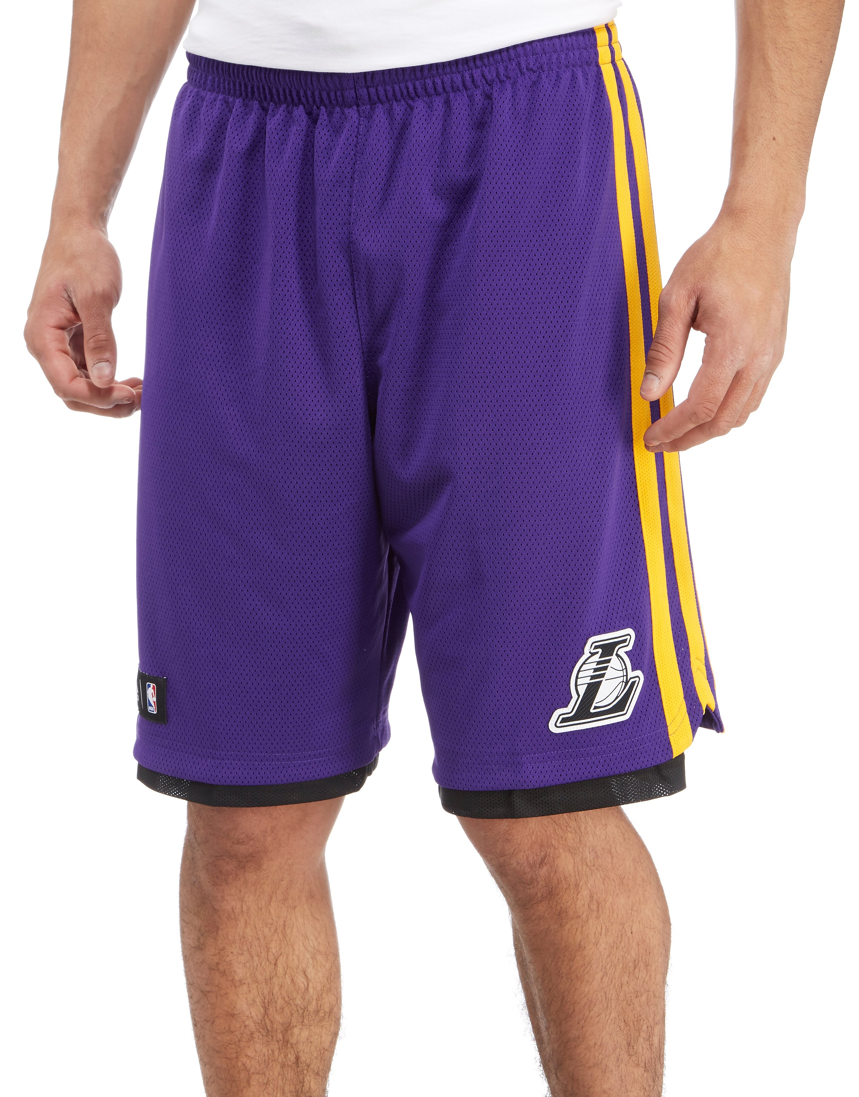 Adidas Hoops Los Angeles Lakers Shorts Purple Yellow Mens Sports King Store