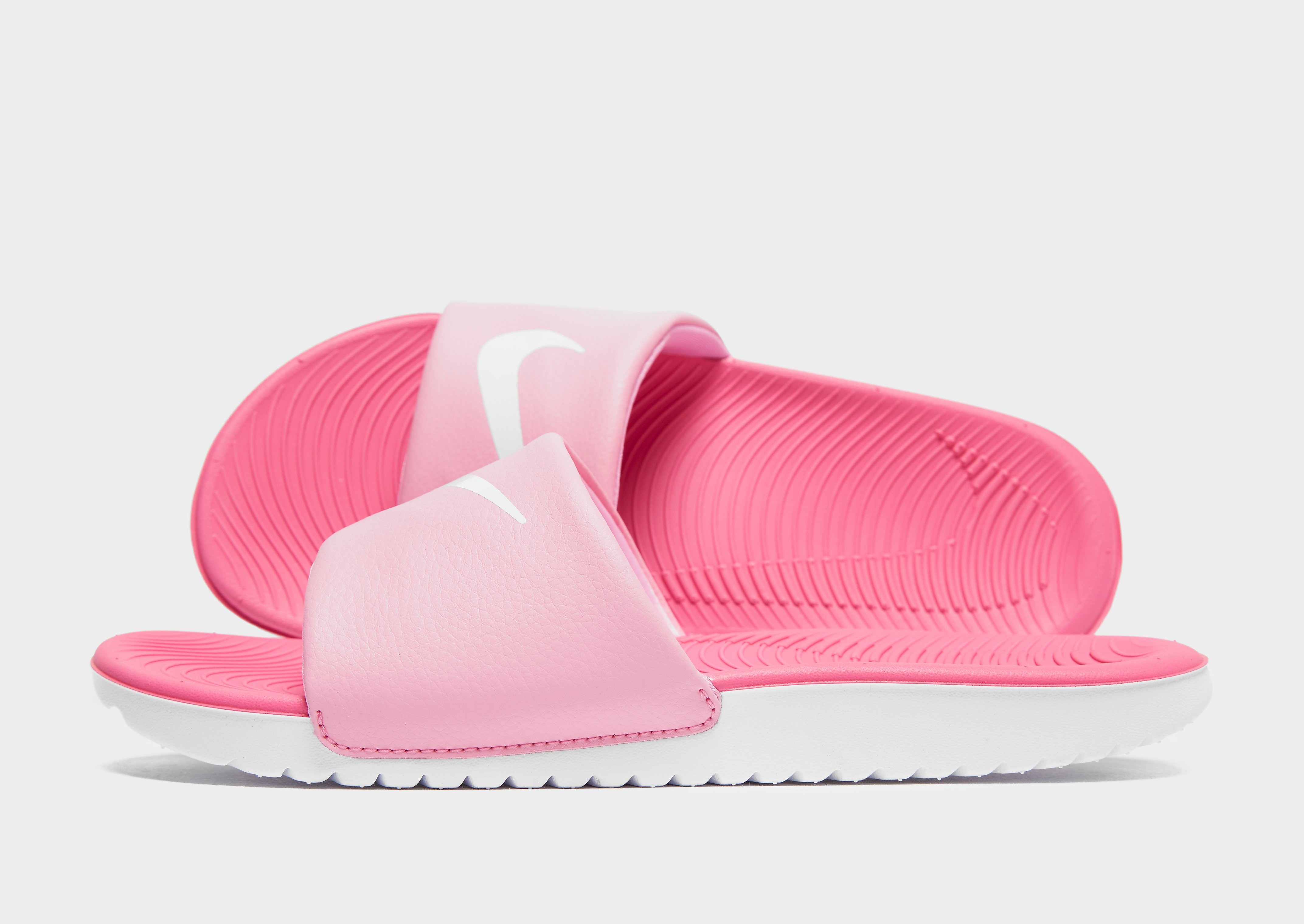 

Nike Kawa Slides Junior - Pink/White - Kids, Pink/White