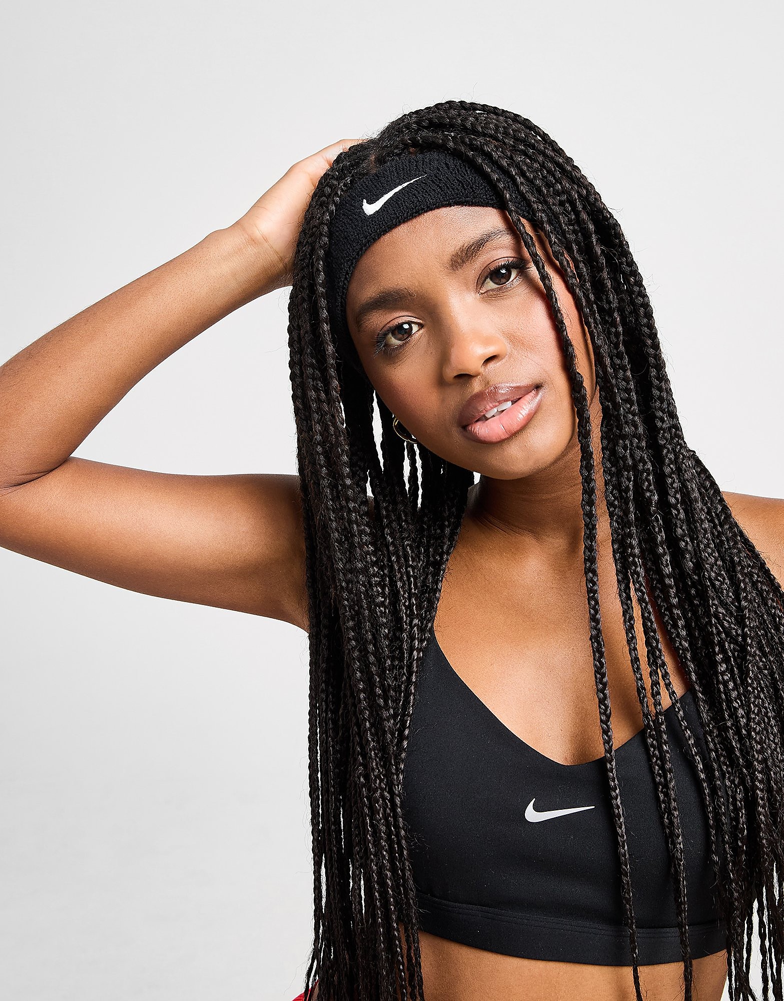 

Nike Swoosh Headband - Black/White, Black/White