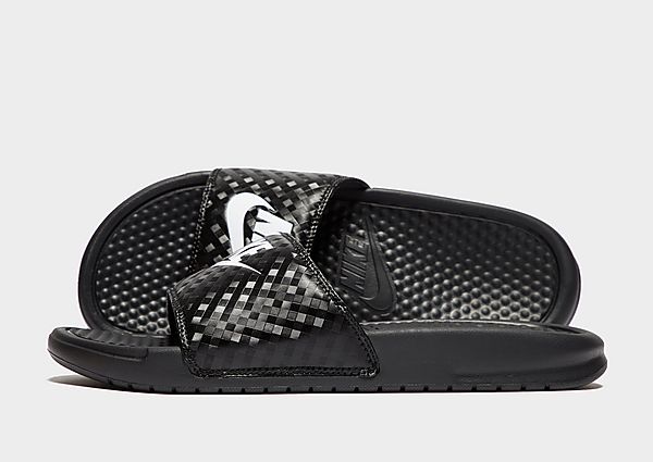 Nike Benassi Just Do It Slides Femme - Black/White/White, Black/White/White