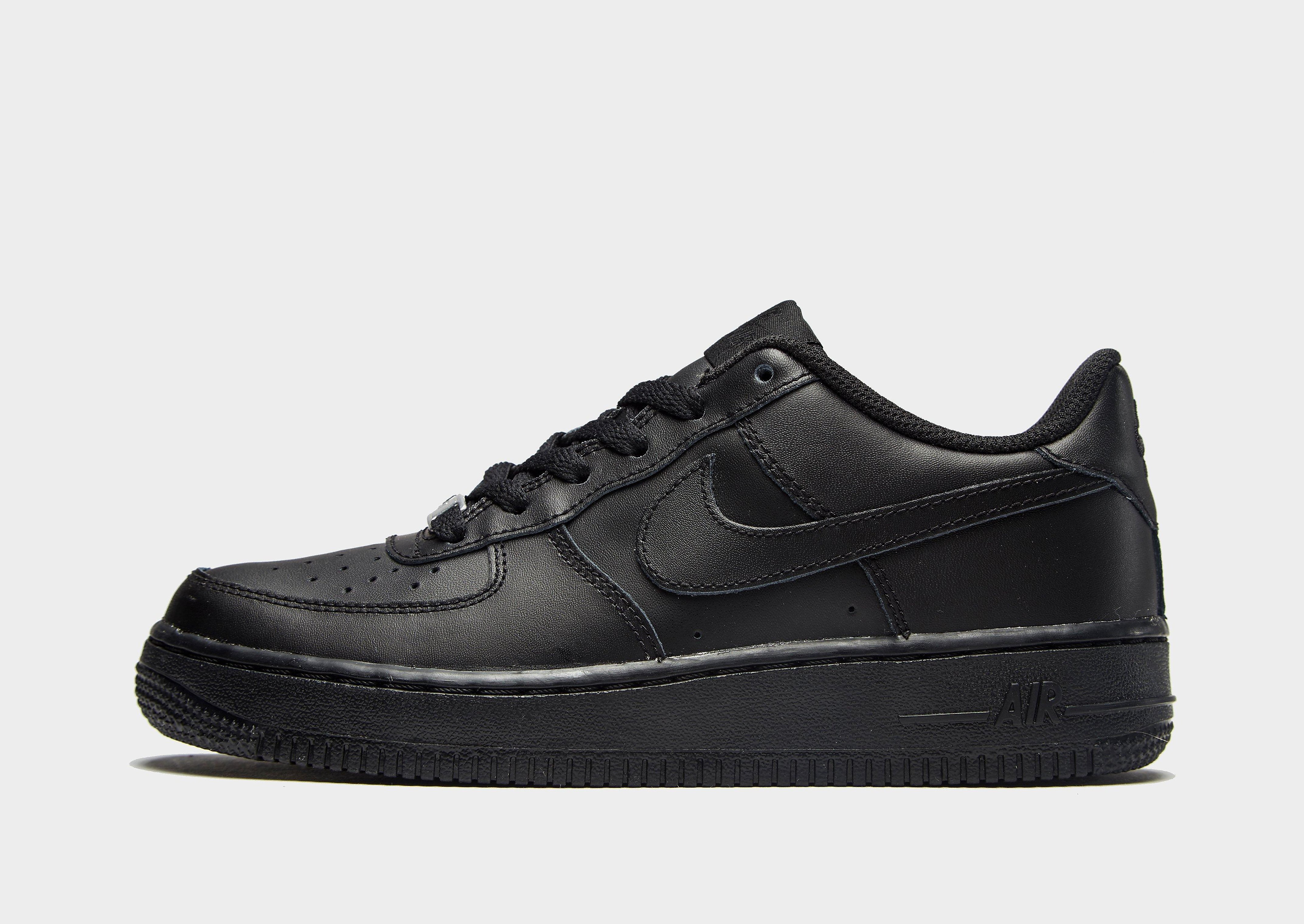 

Nike Air Force 1 Low Junior - Black/Black - Kids, Black/Black