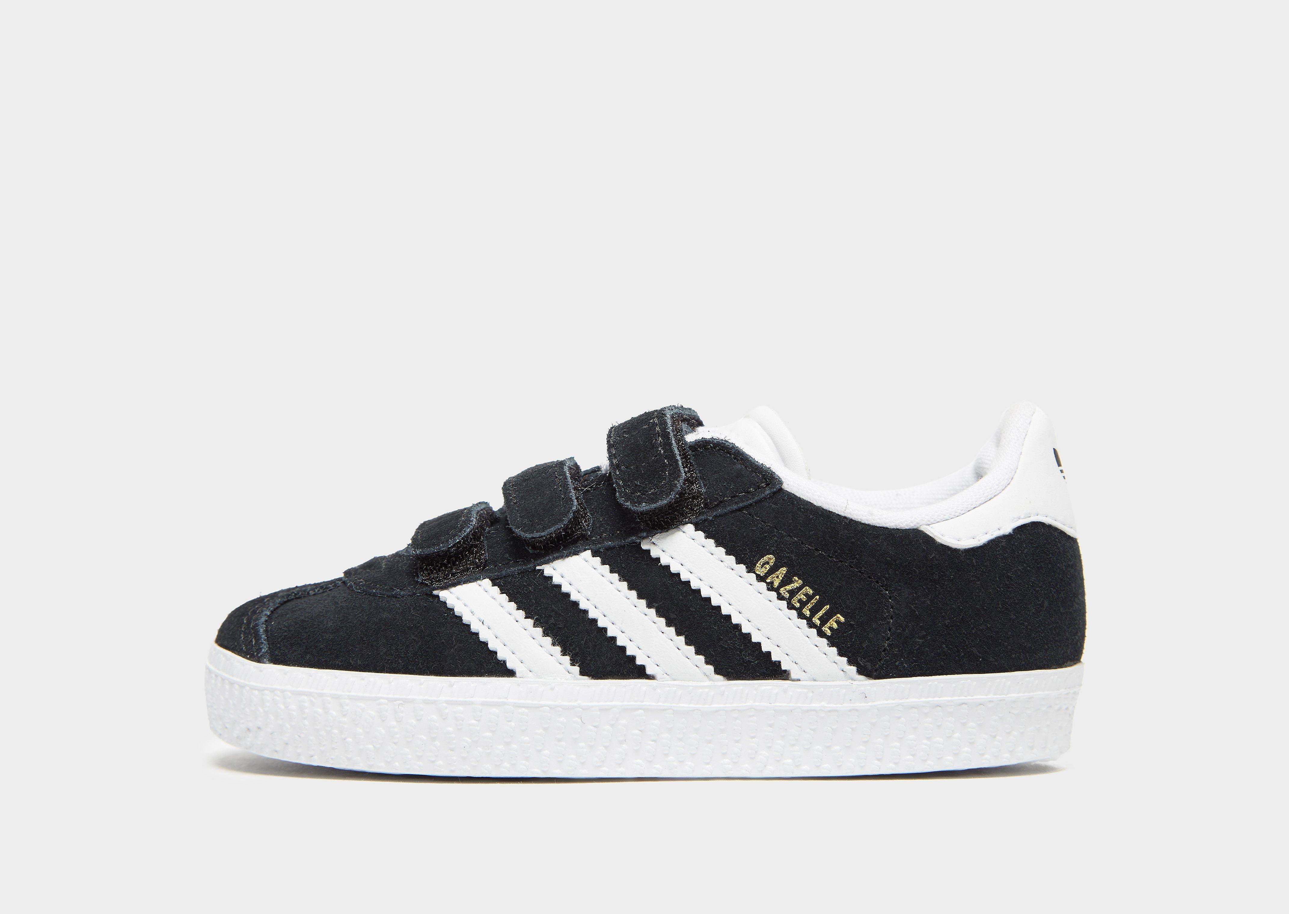 

adidas Originals Gazelle Infant - Black/White - Kids, Black/White
