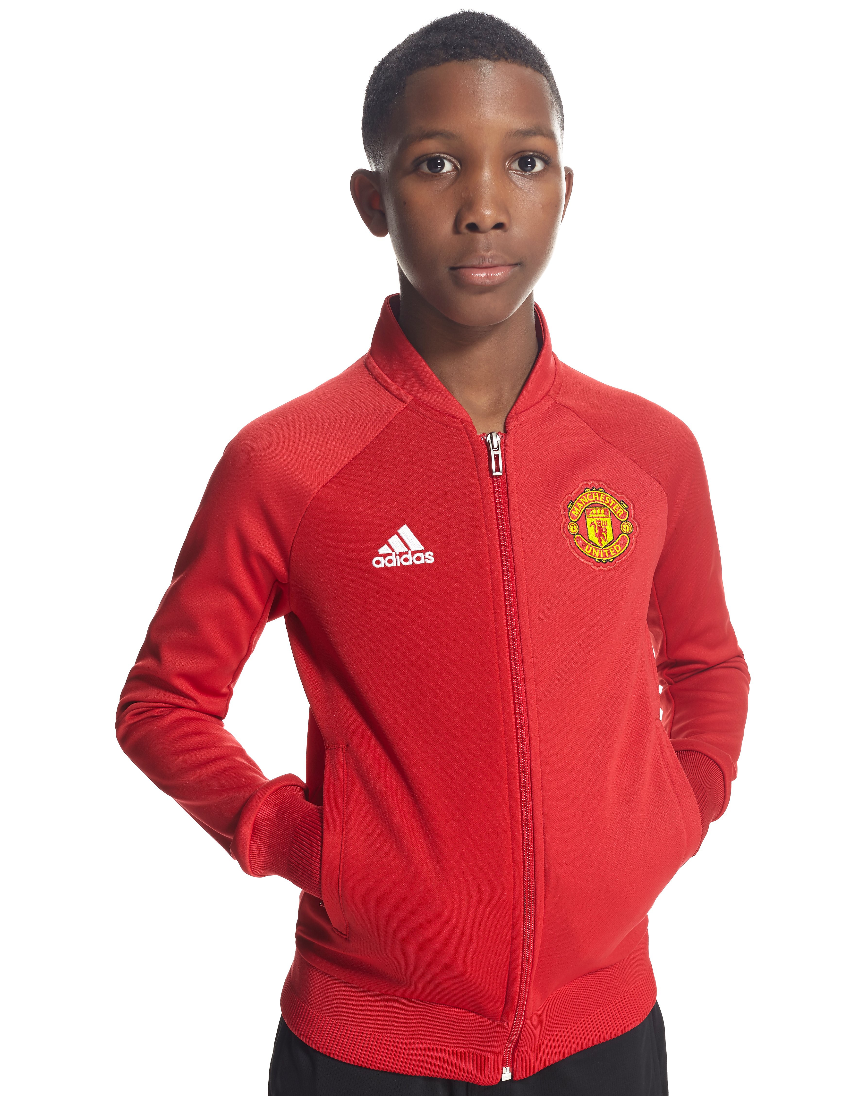 Adidas Manchester United Fc Anthem Jacket Red Kids Sports King Store