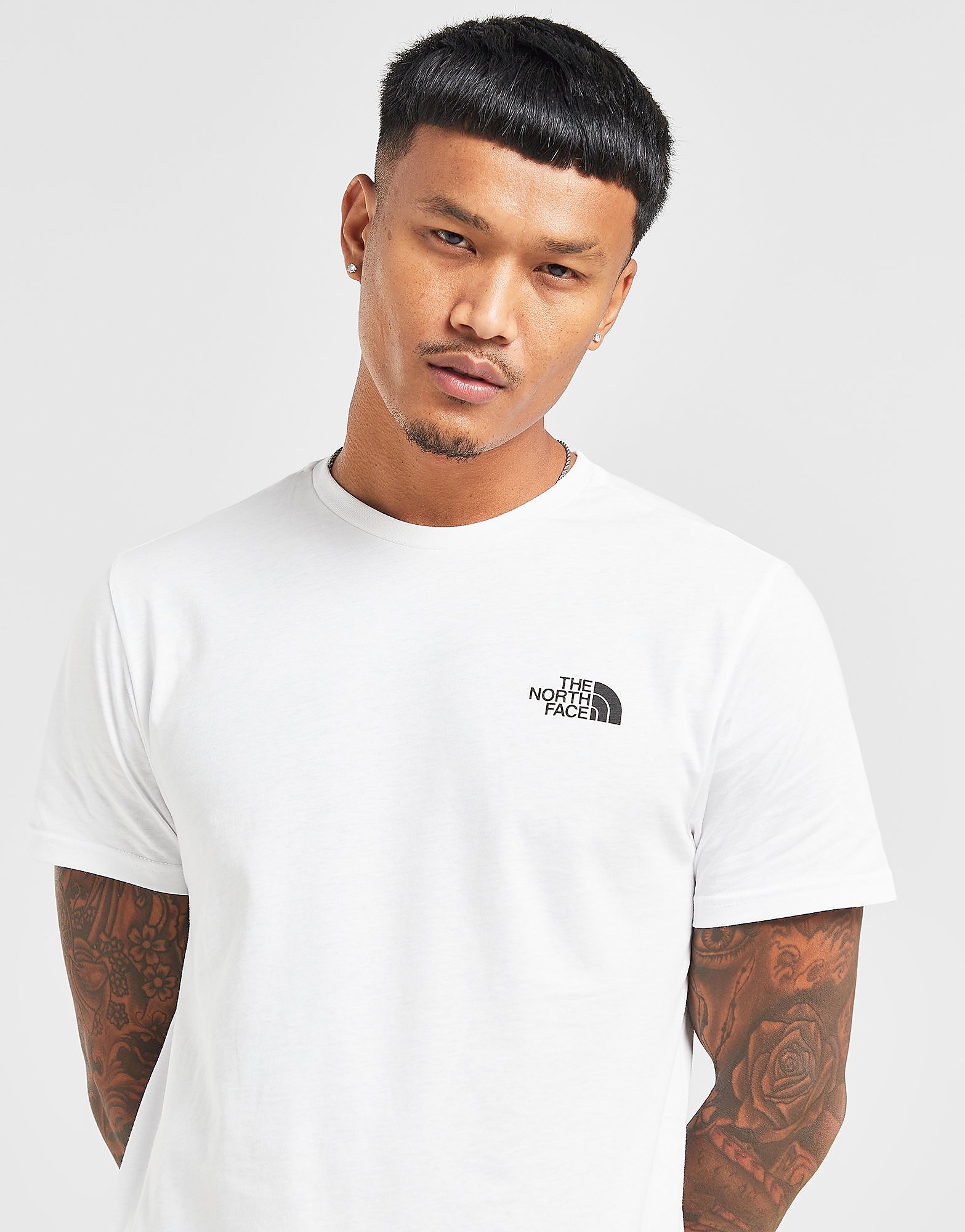 

The North Face Simple Dome T-Shirt - White/Black - Mens, White/Black