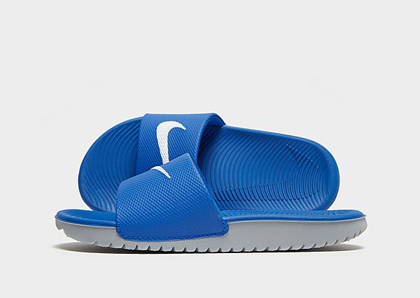 Nike Claquettes Kawa Enfant - Hyper Cobalt/White, Hyper Cobalt/White