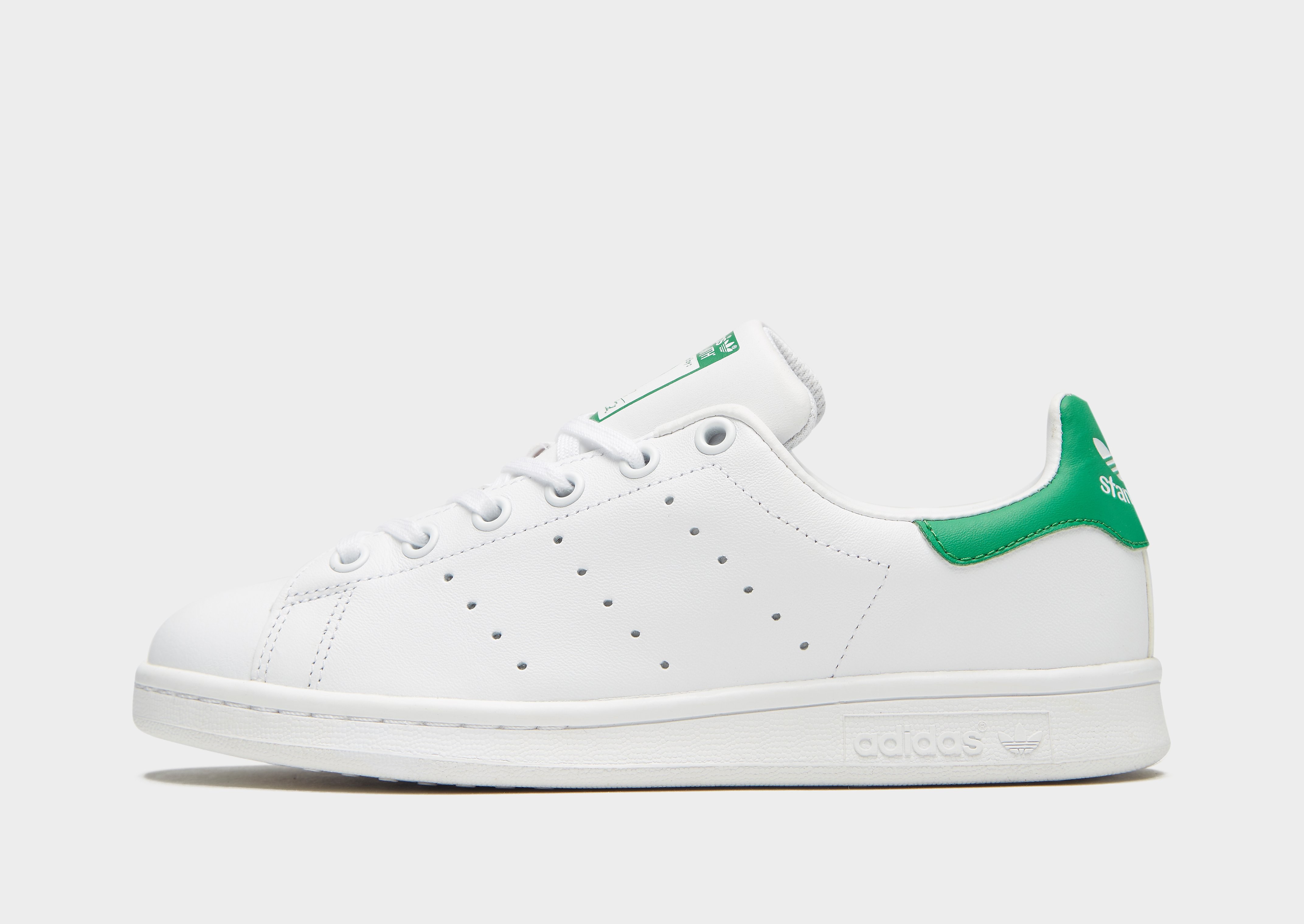 

adidas Originals Stan Smith Junior - White/White/Fairway Green - Kids, White/White/Fairway Green