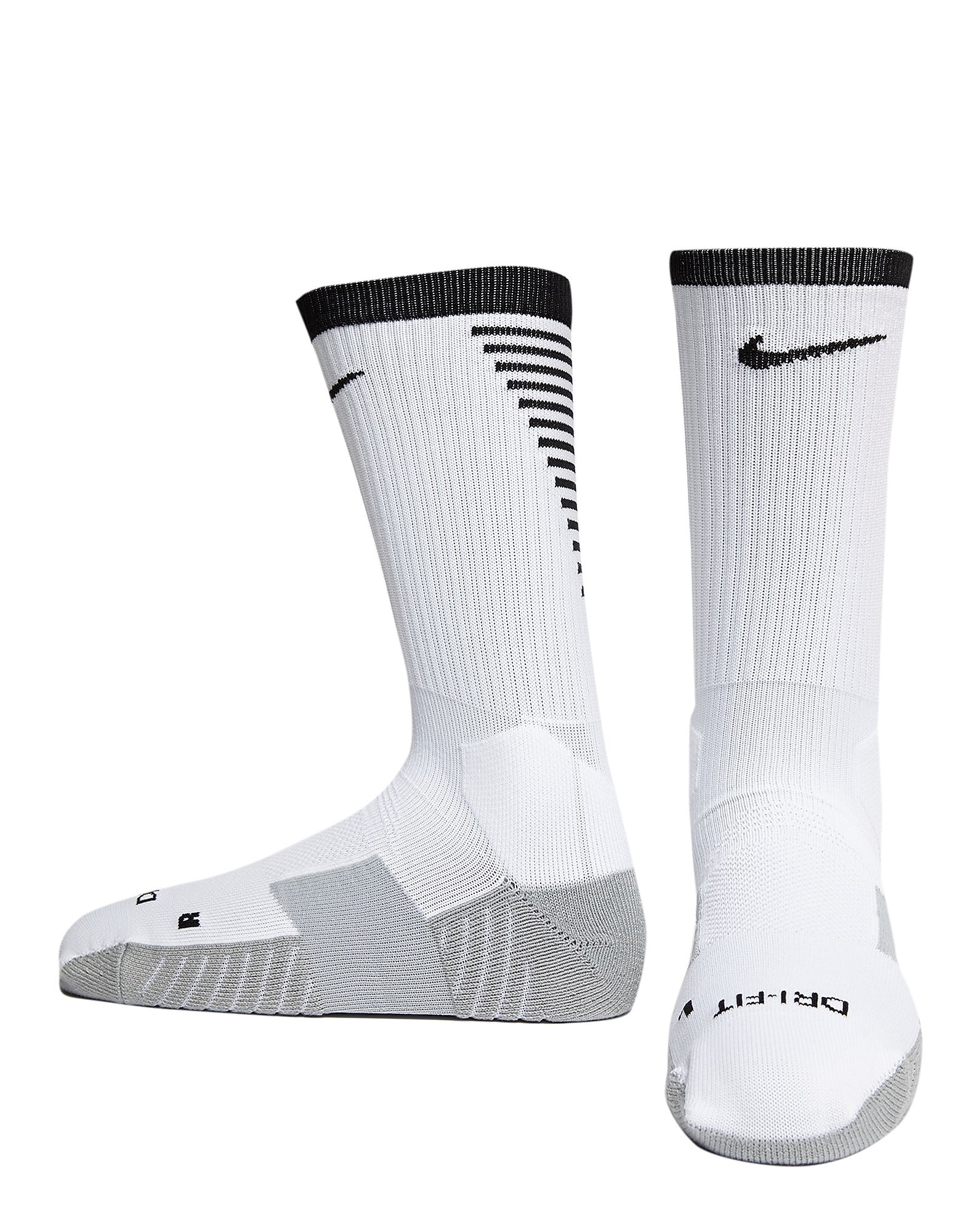 Nike Matchfit Crew Football Socks White Black Mens Sports