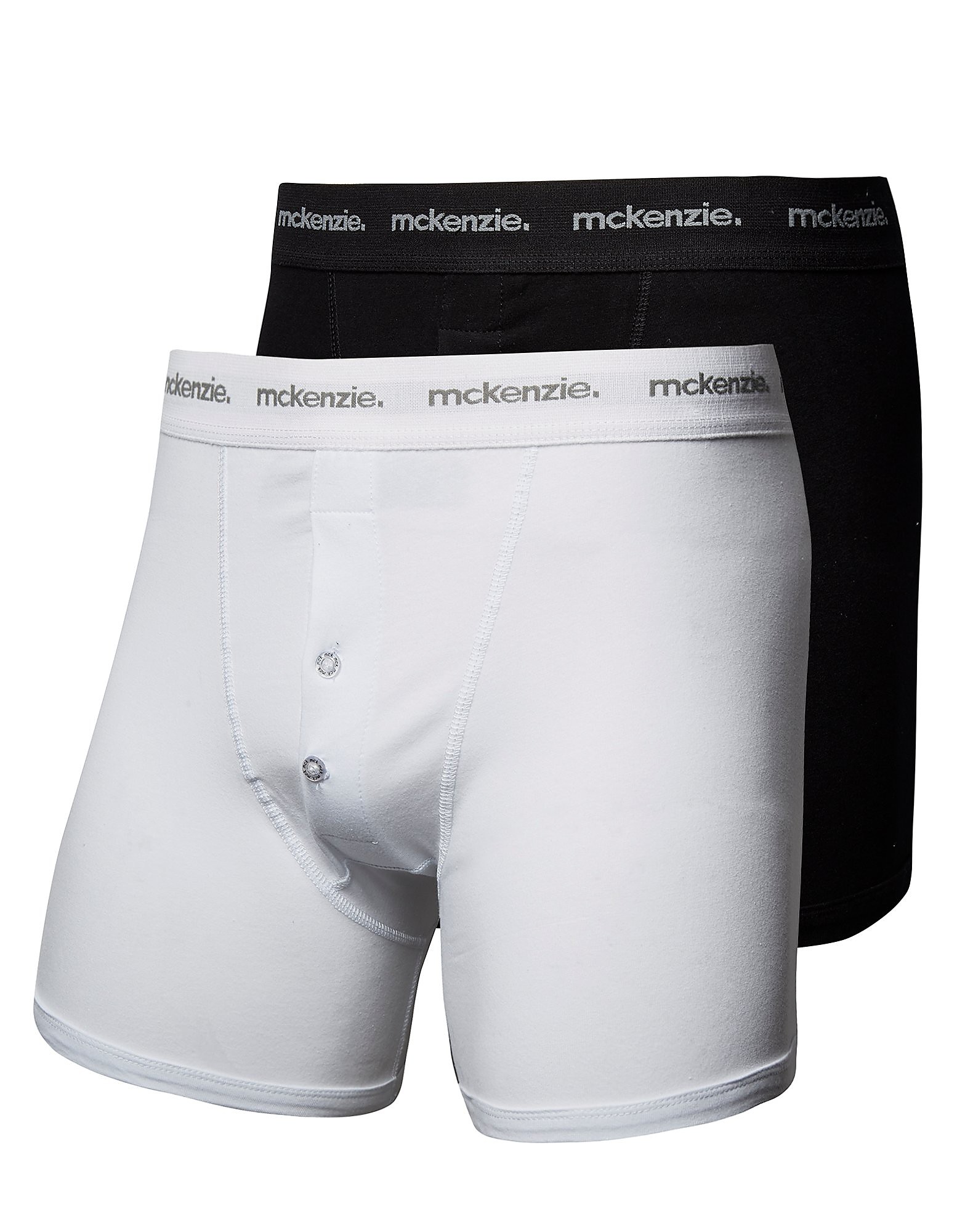 

McKenzie 2 Pack Boxers - Only at JD - White/Black - Mens, White/Black