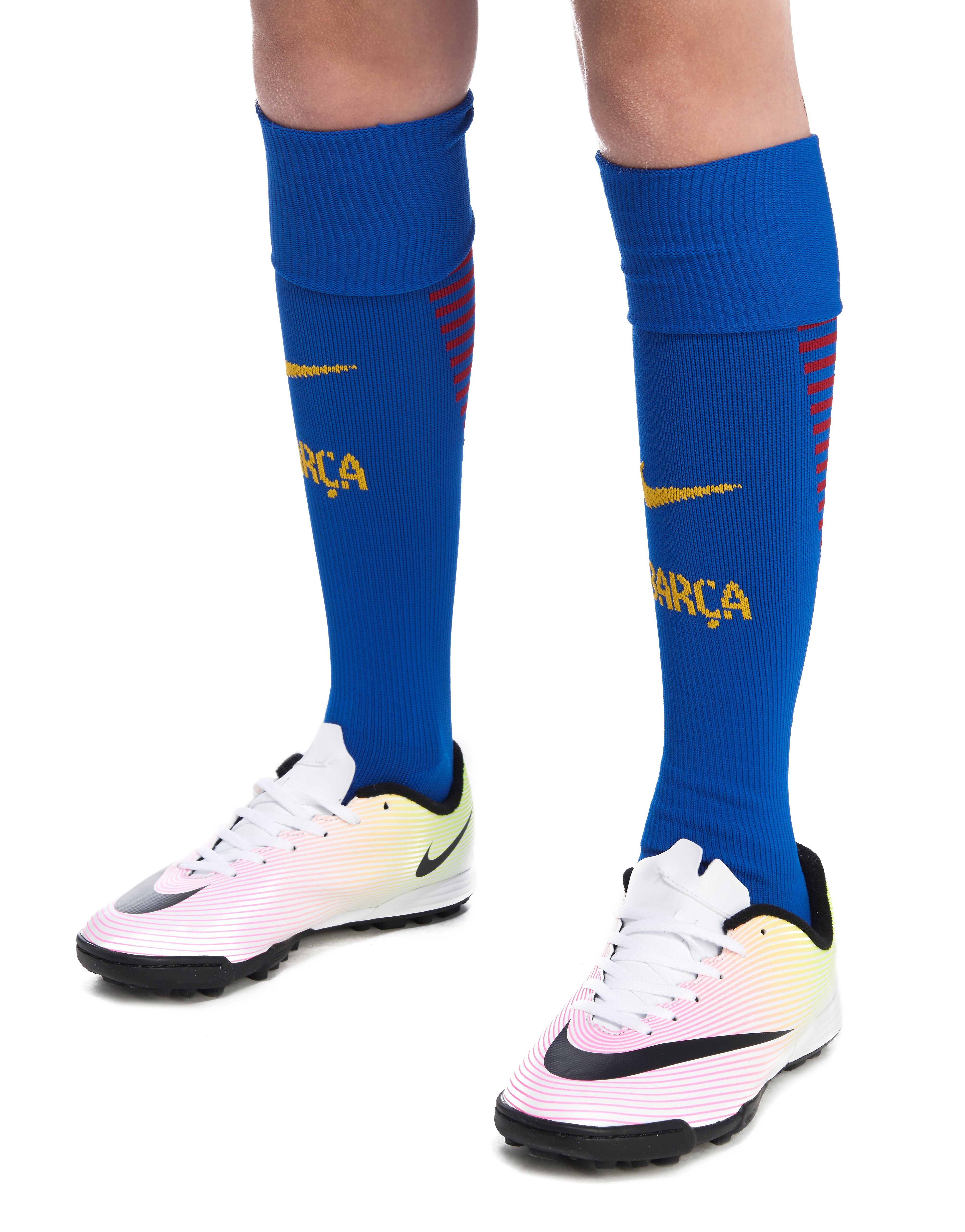 Nike FC Barcelona 2016/17 Home Socks Junior - Blue - Kids ...