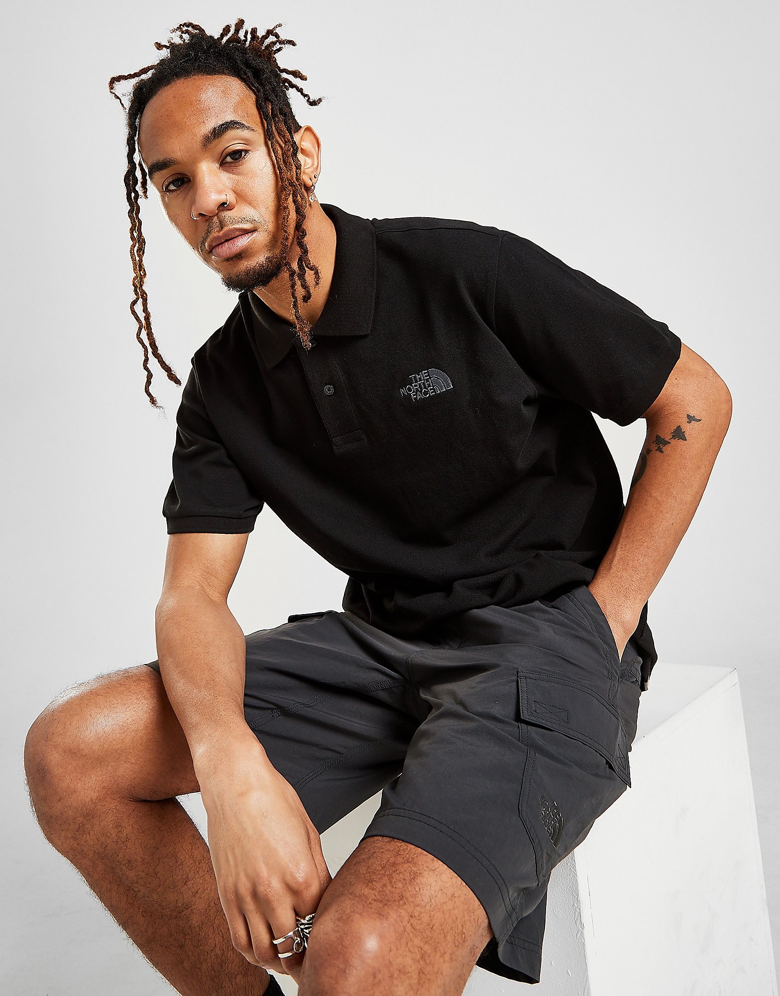 

The North Face Piquet Polo Shirt - Black - Mens, Black