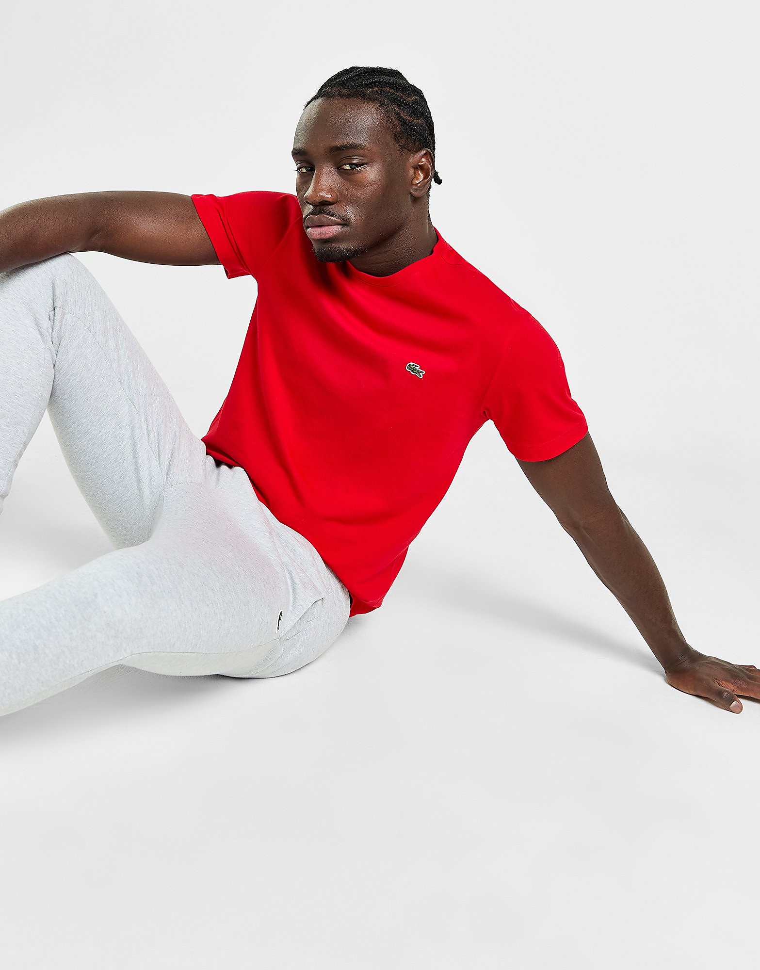 

Lacoste Croc Logo T-Shirt - Red/Red - Mens, Red/Red
