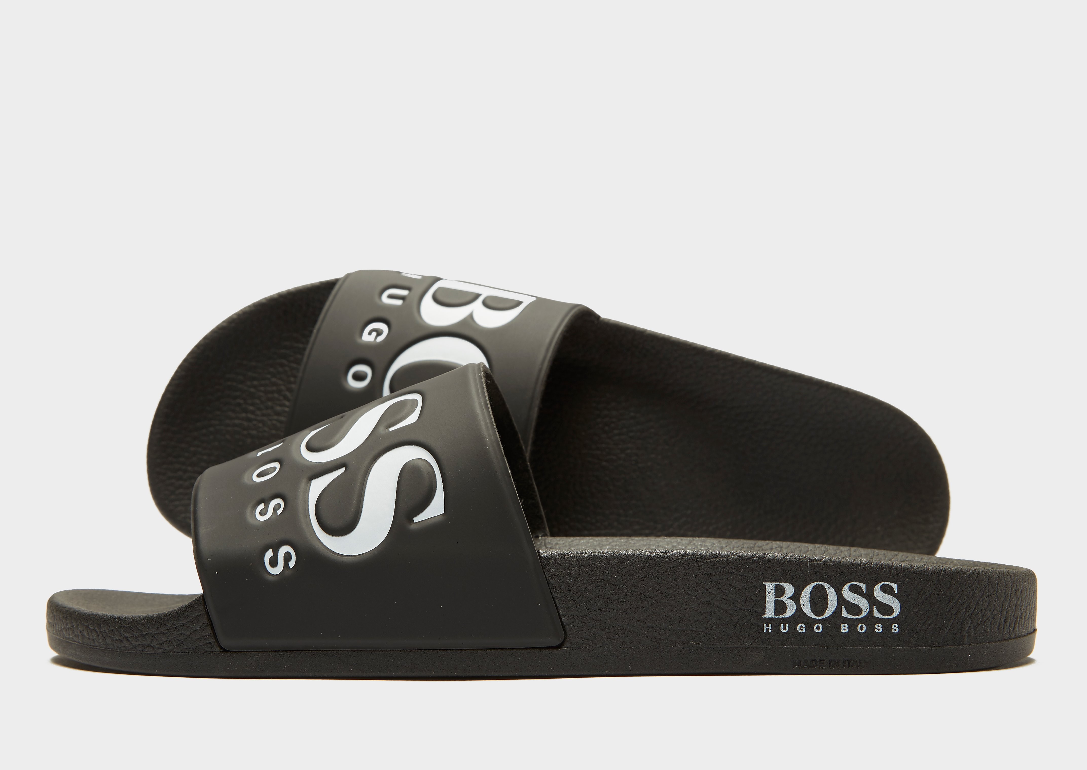 

BOSS Solar Slides - Only at JD - Black/White - Mens, Black/White
