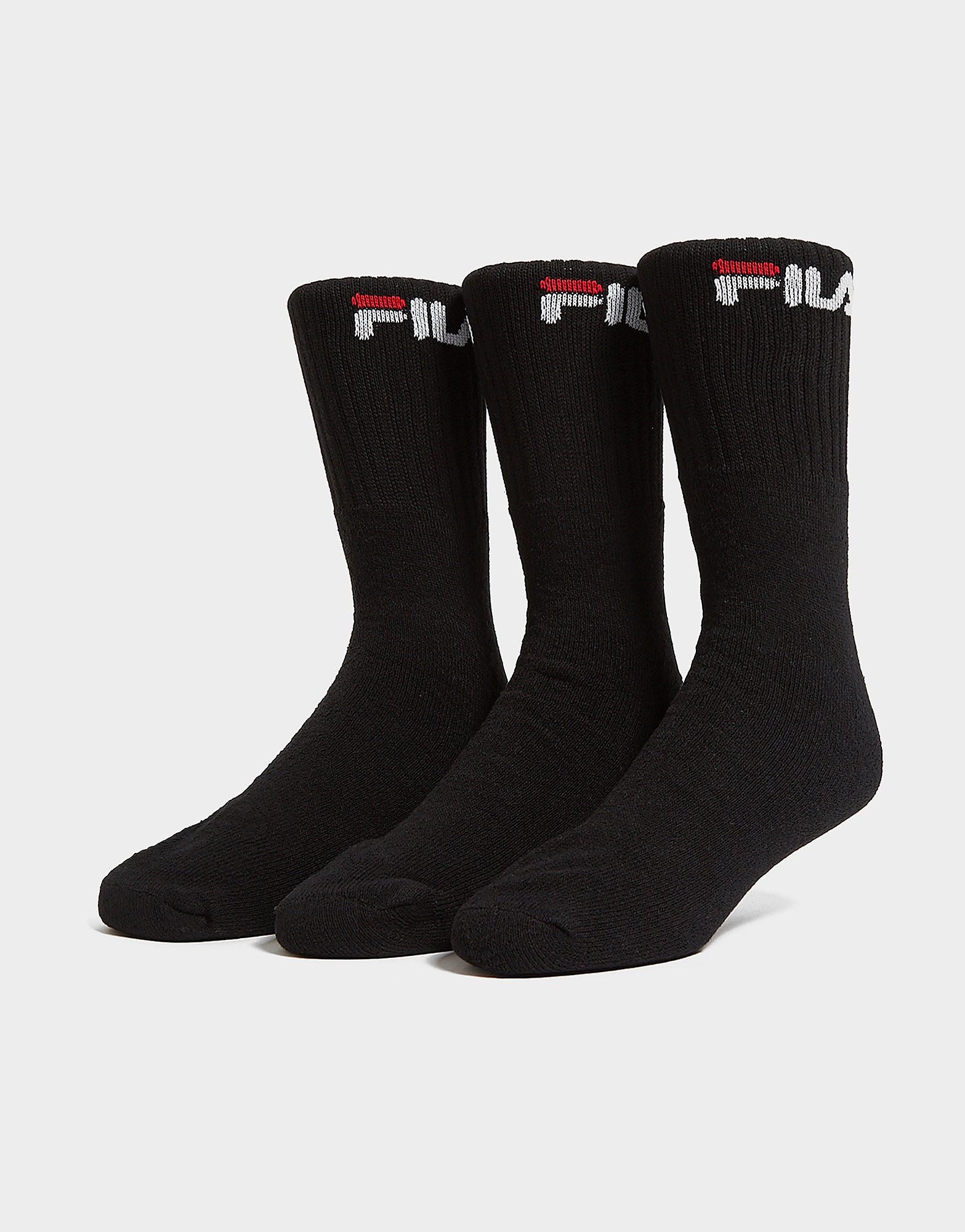 

Fila 3Pack Crew Sport Socks - Black - Womens, Black