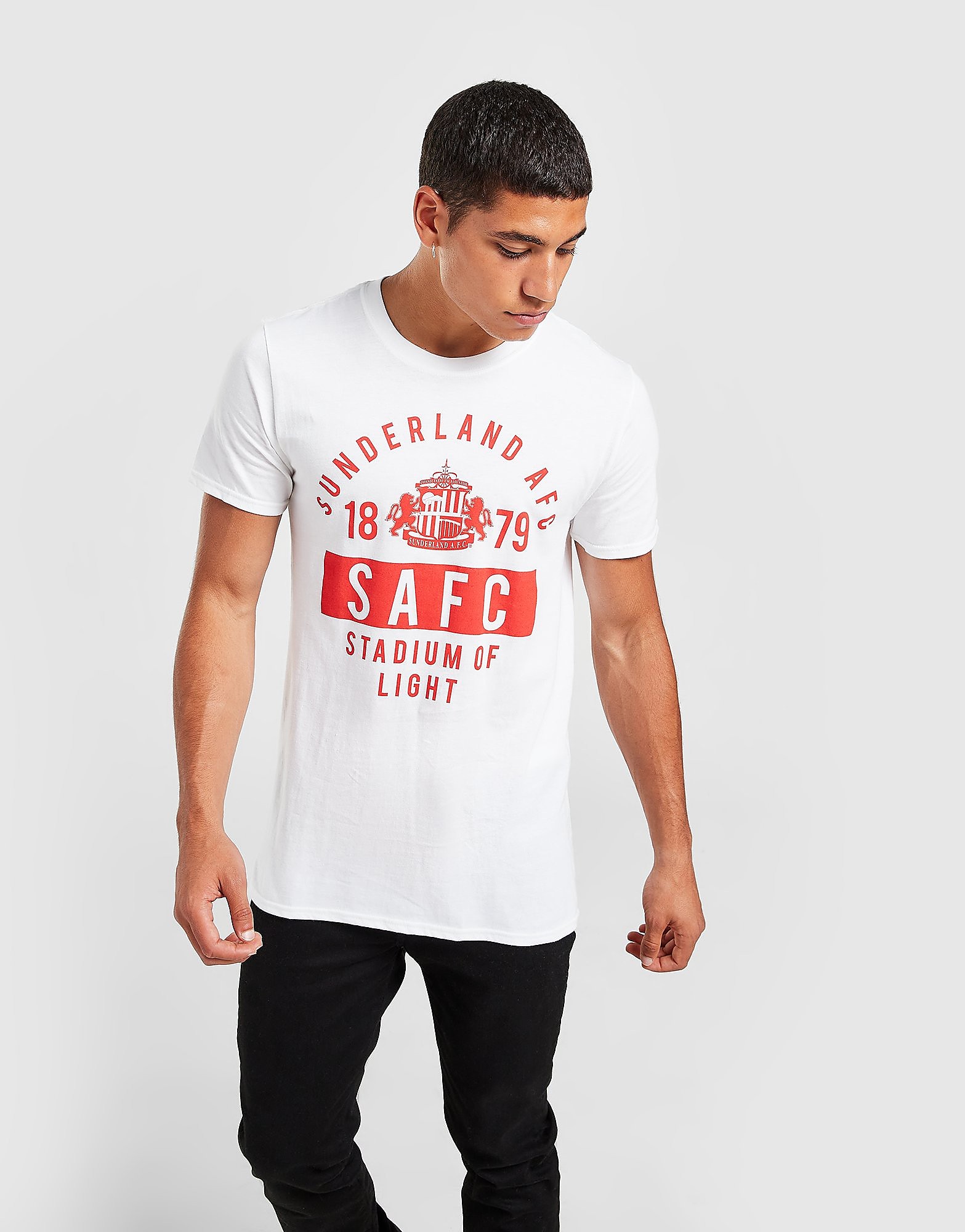 

Official Team Sunderland AFC Stand T-Shirt - White/Red - Mens, White/Red