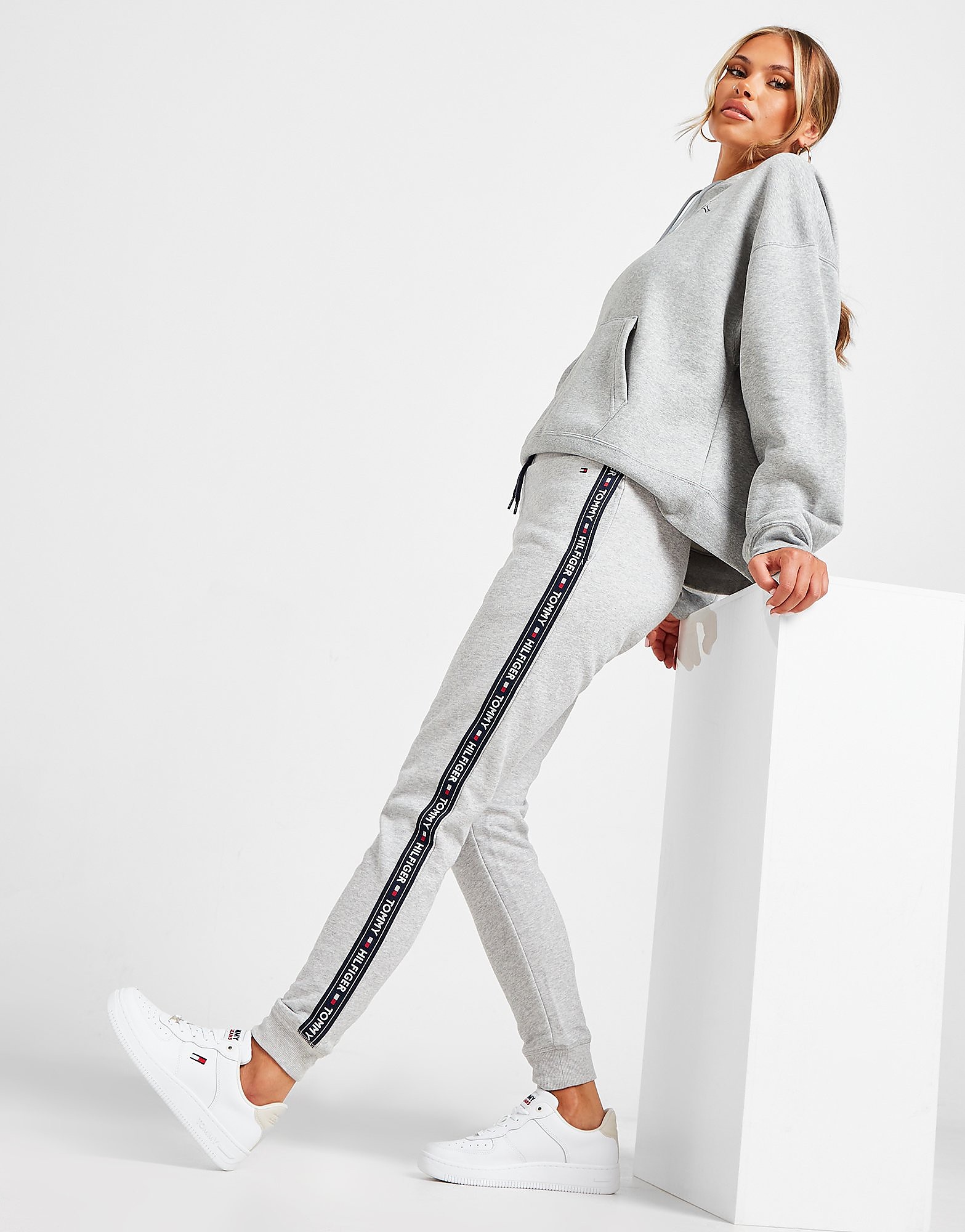 

Tommy Hilfiger Underwear Taped Joggers Women's - Grey/Navy, Grey/Navy