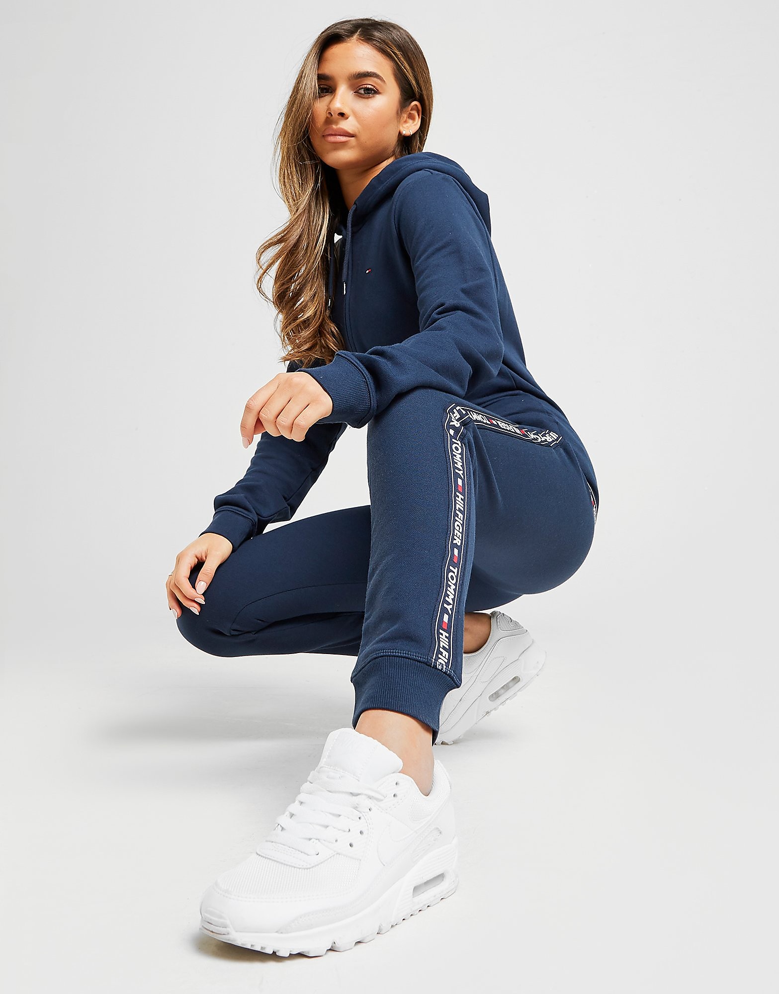 

Tommy Hilfiger Underwear Taped Joggers Women's - Navy/White, Navy/White