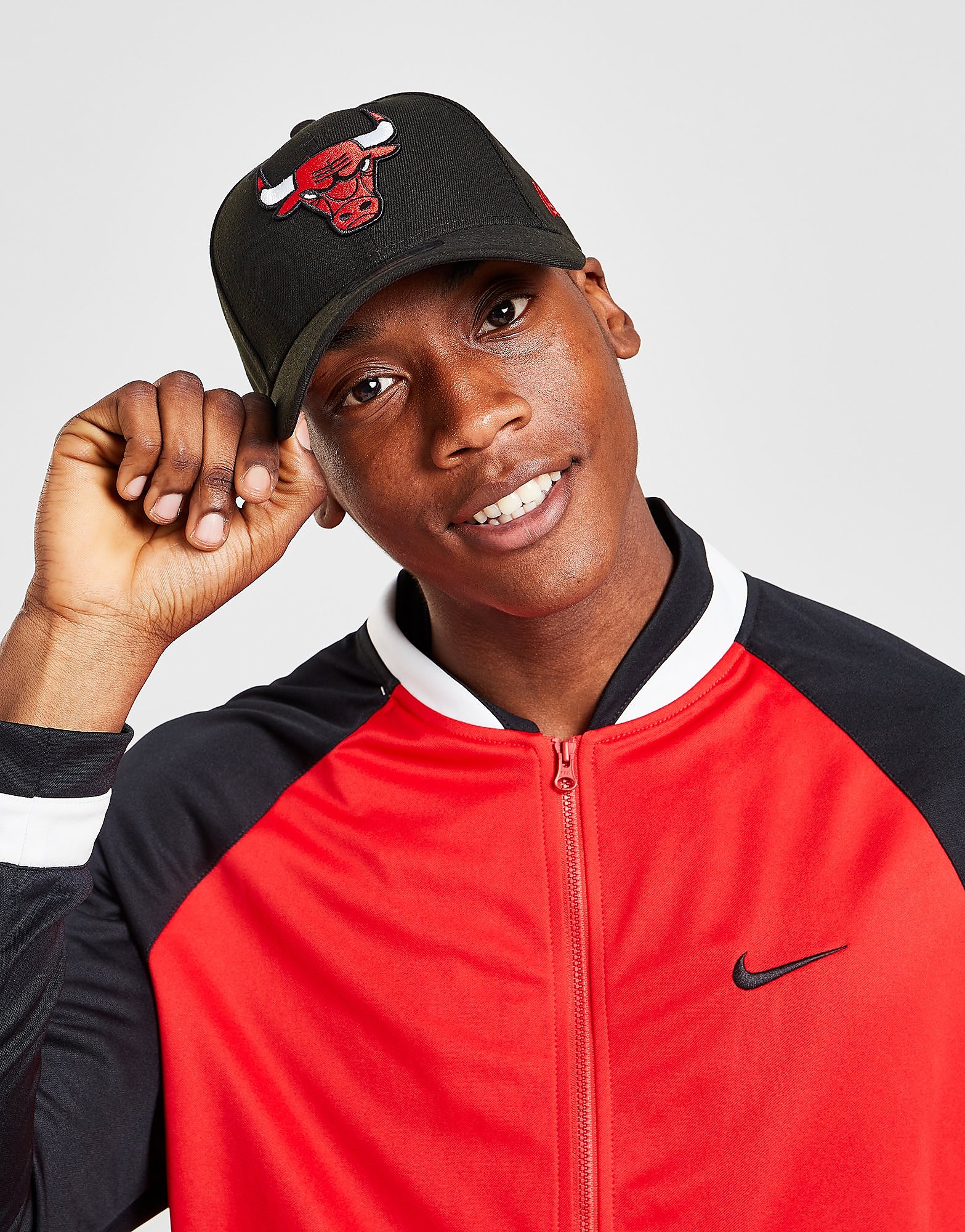 

New Era NBA Chicago Bulls 9FORTY Cap - Black/Red - Womens, Black/Red