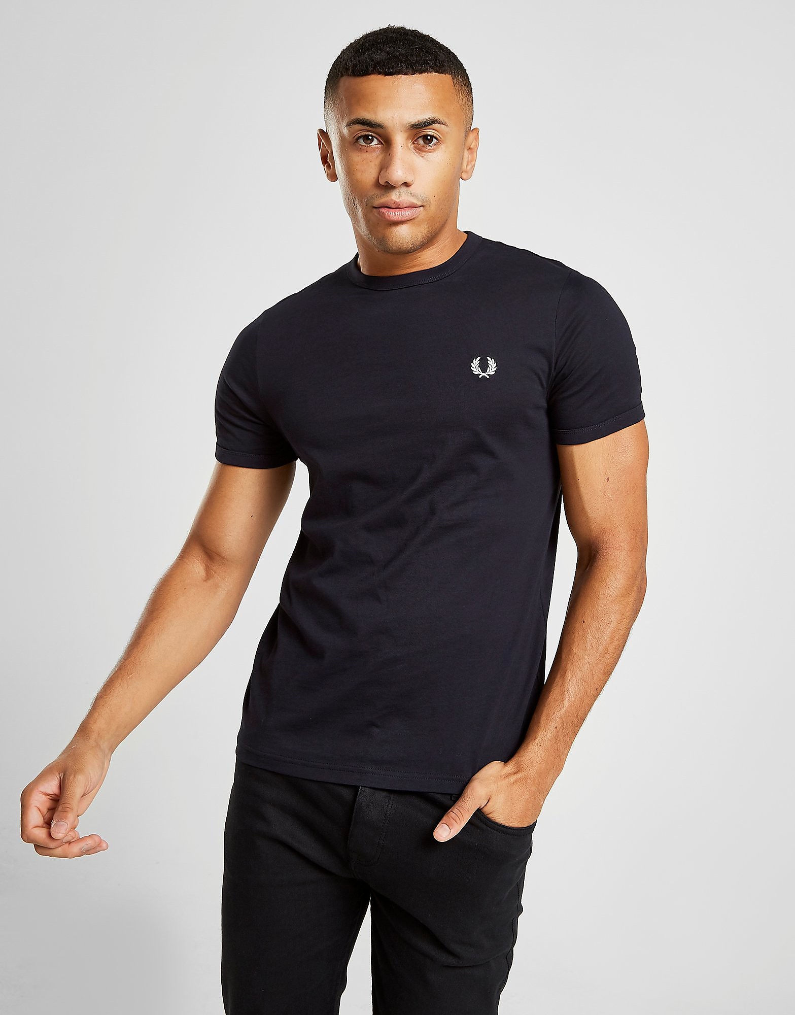 

Fred Perry Core Ringer T-Shirt - Navy - Mens, Navy