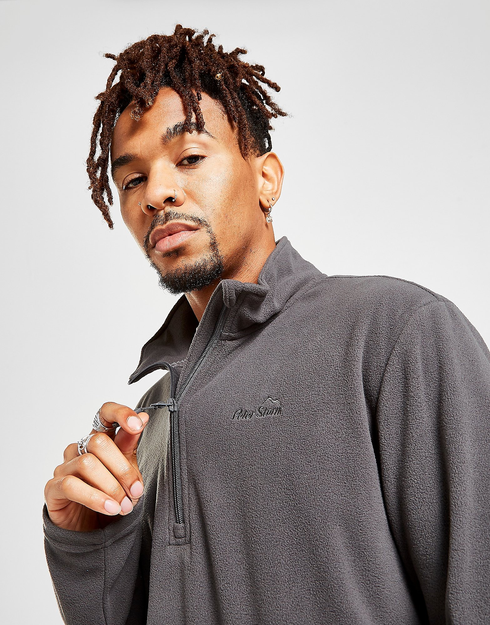 

Peter Storm 1/2 Zip Fleece Sweatshirt - Grey/DGY - Mens, Grey/DGY