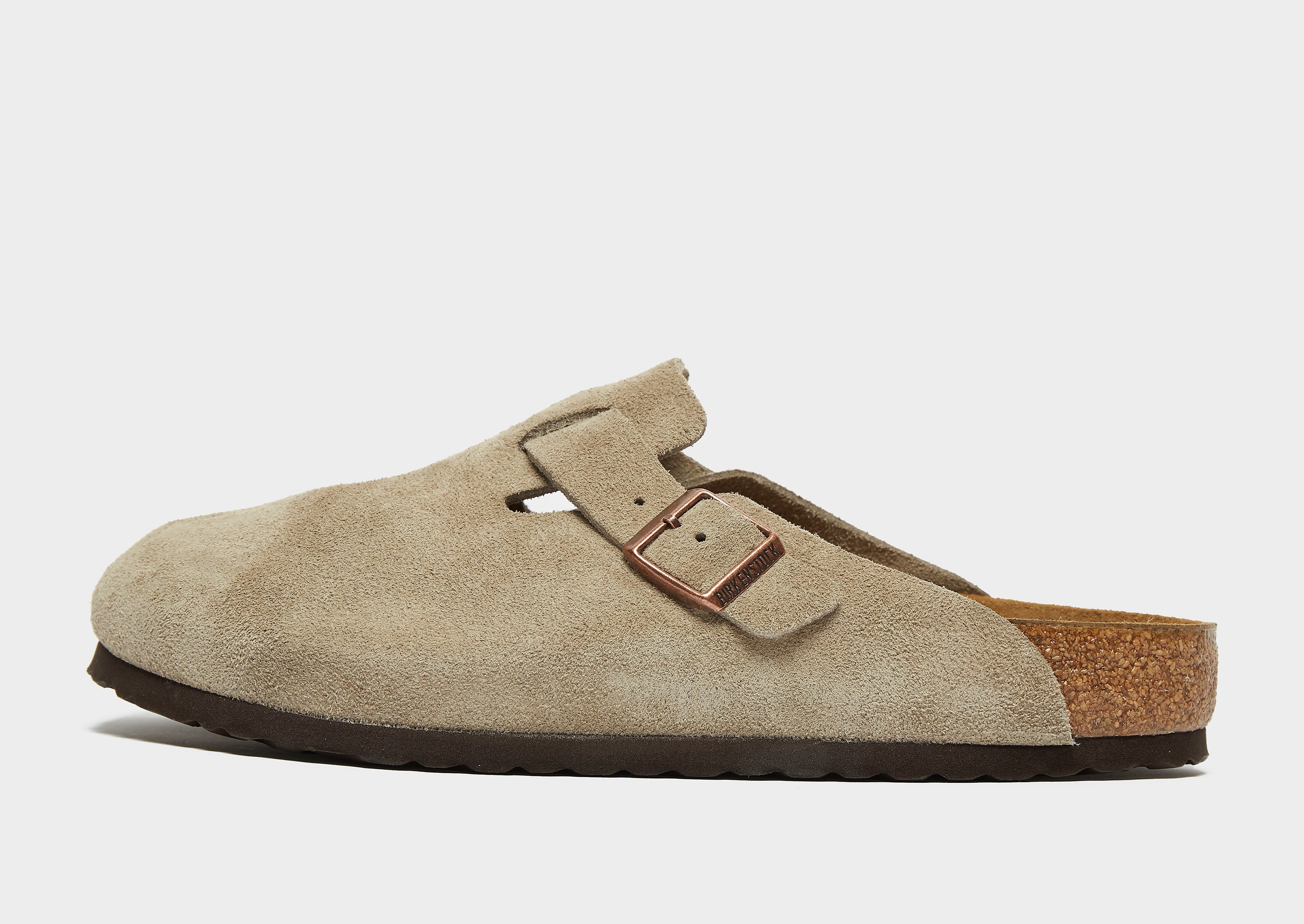 

Birkenstock Boston SFB - Brown/Black - Mens, Brown/Black