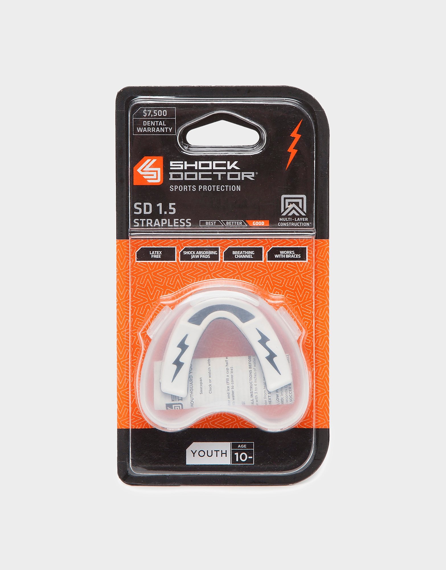 

Shock Doctor Mouthguard Junior - White - Kids, White