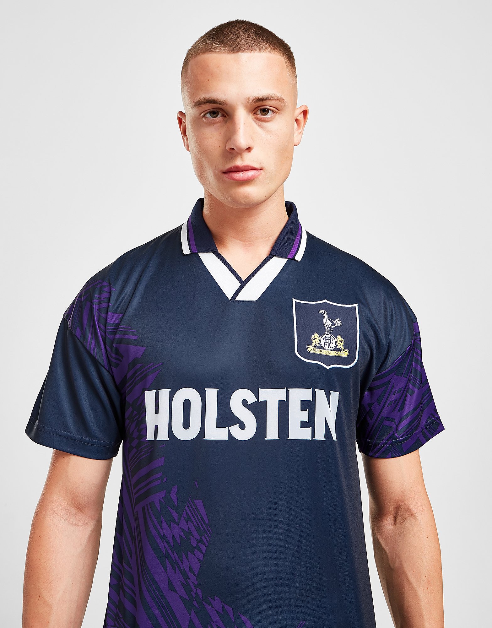 

Score Draw Tottenham Hotspur '94 Away Shirt - Navy/Purple - Mens, Navy/Purple