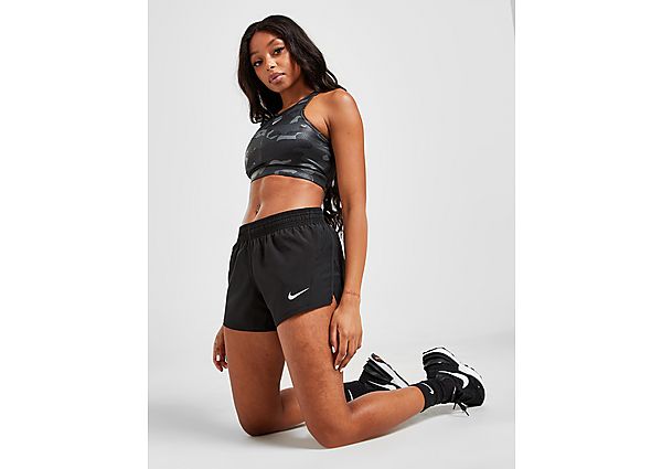 Nike Short Running 10k Mesh Femme - Black/Black/Black/Wolf Grey, Black/Black/Black/Wolf Grey