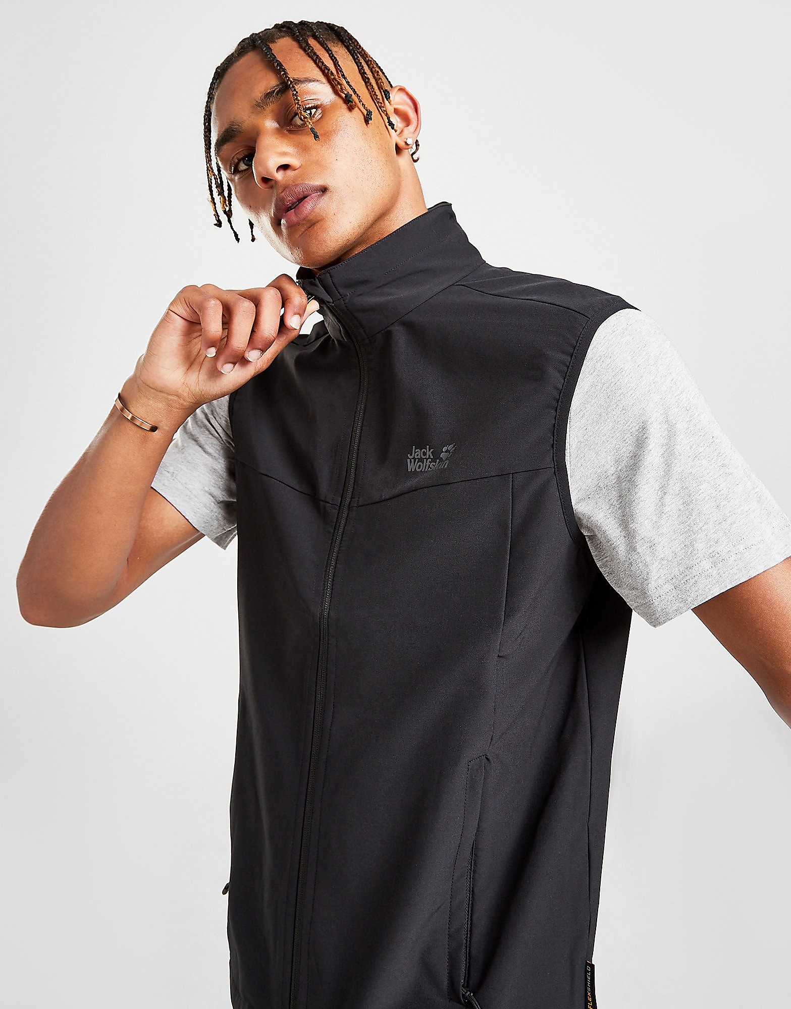 

Jack Wolfskin Poly Tech Active Gilet - Black - Mens, Black