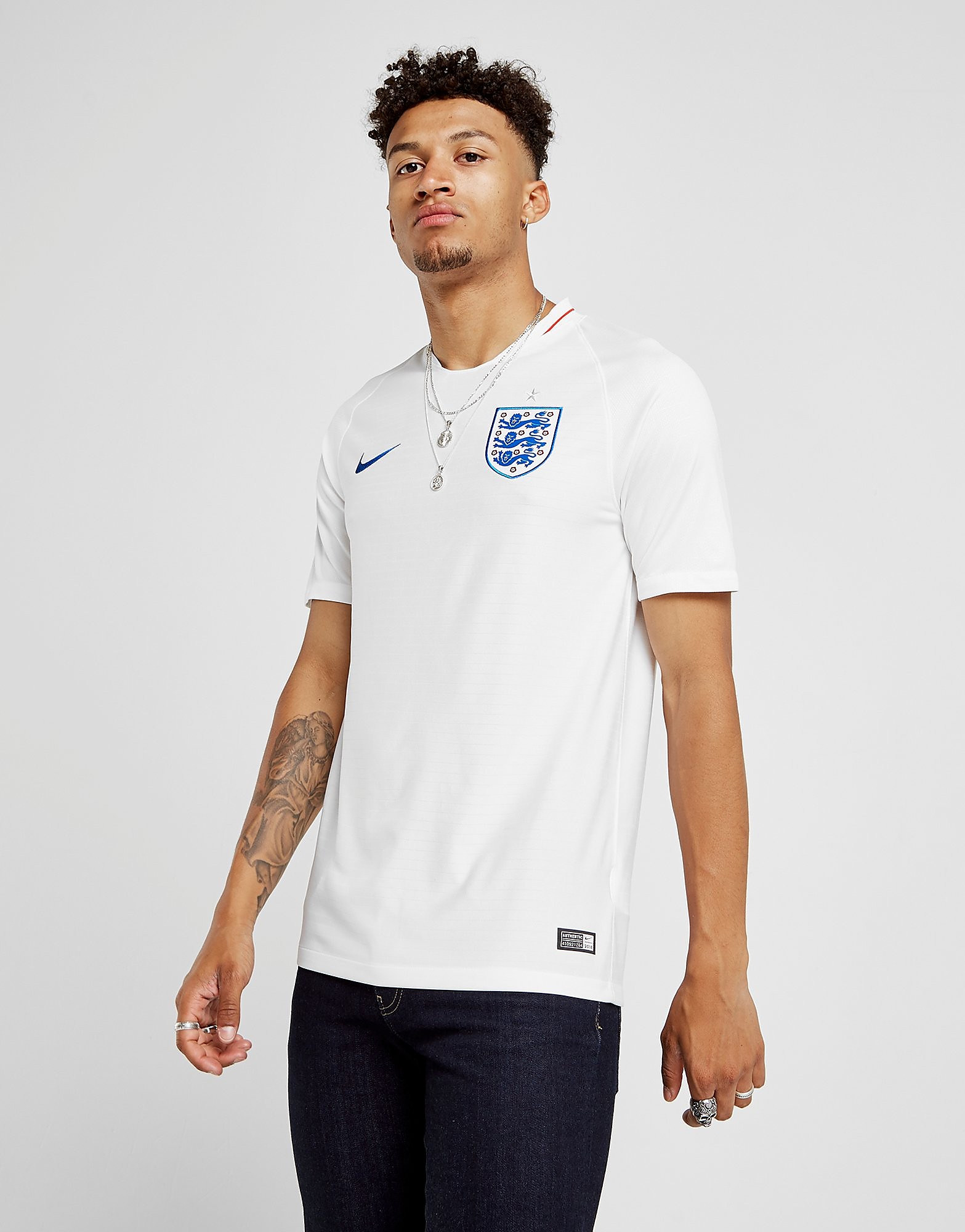 Nike England 2018 Home Shirt Heren Wit nike kopen in de aanbieding