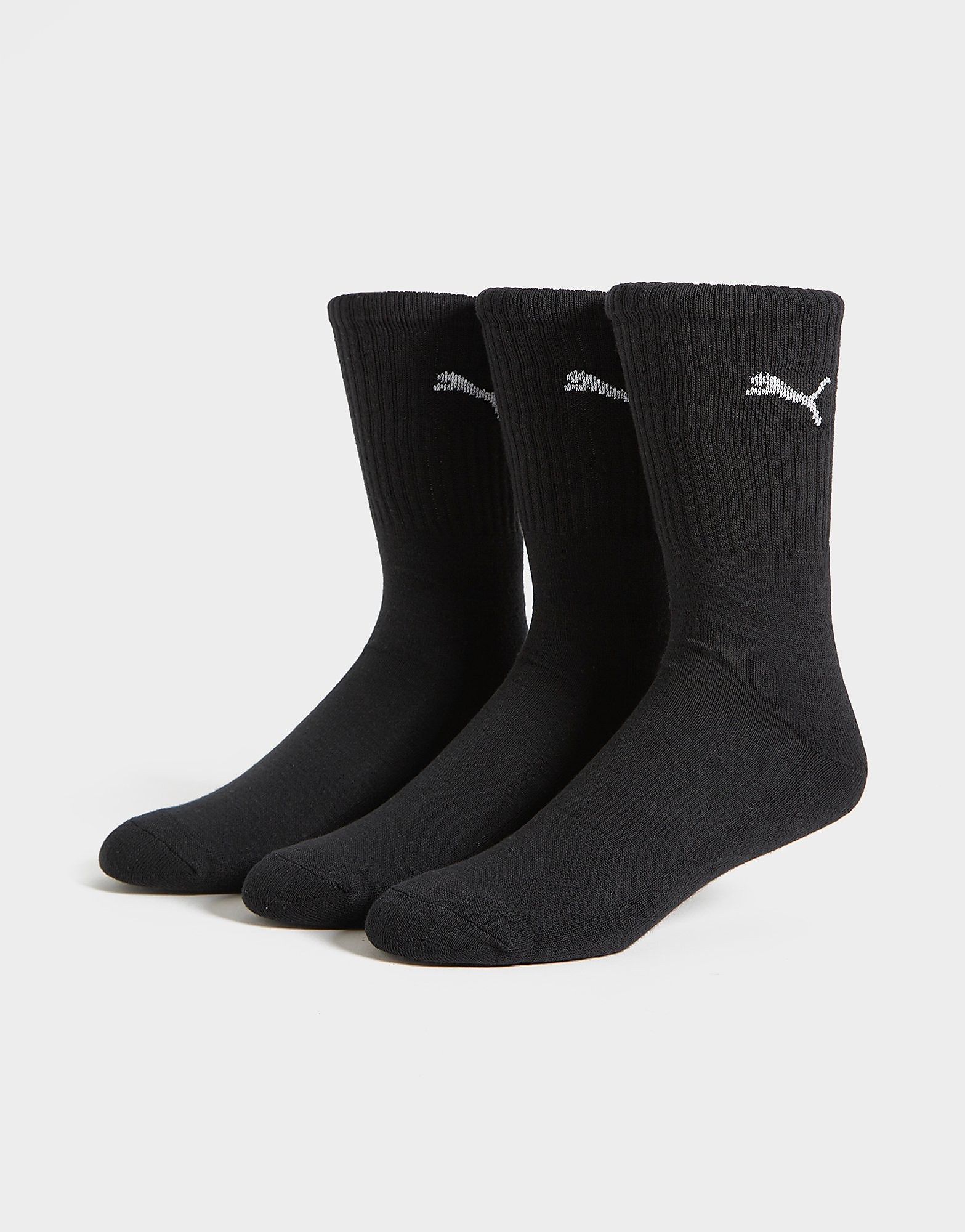 

Puma 3 Pack Basic Sock - Black/White - Mens, Black/White