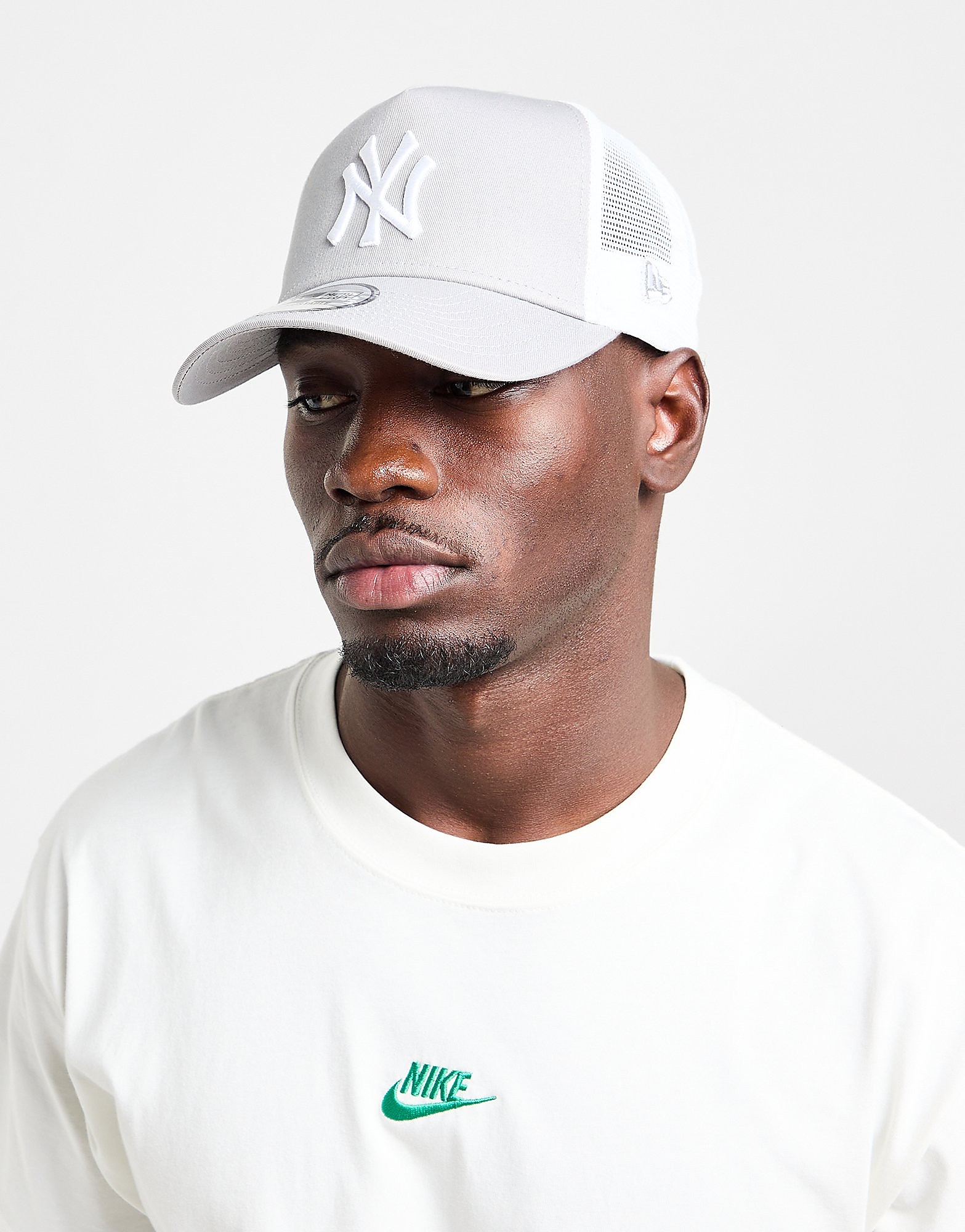 

New Era MLB New York Yankees Snapback Trucker Cap - Grey/White - Womens, Grey/White
