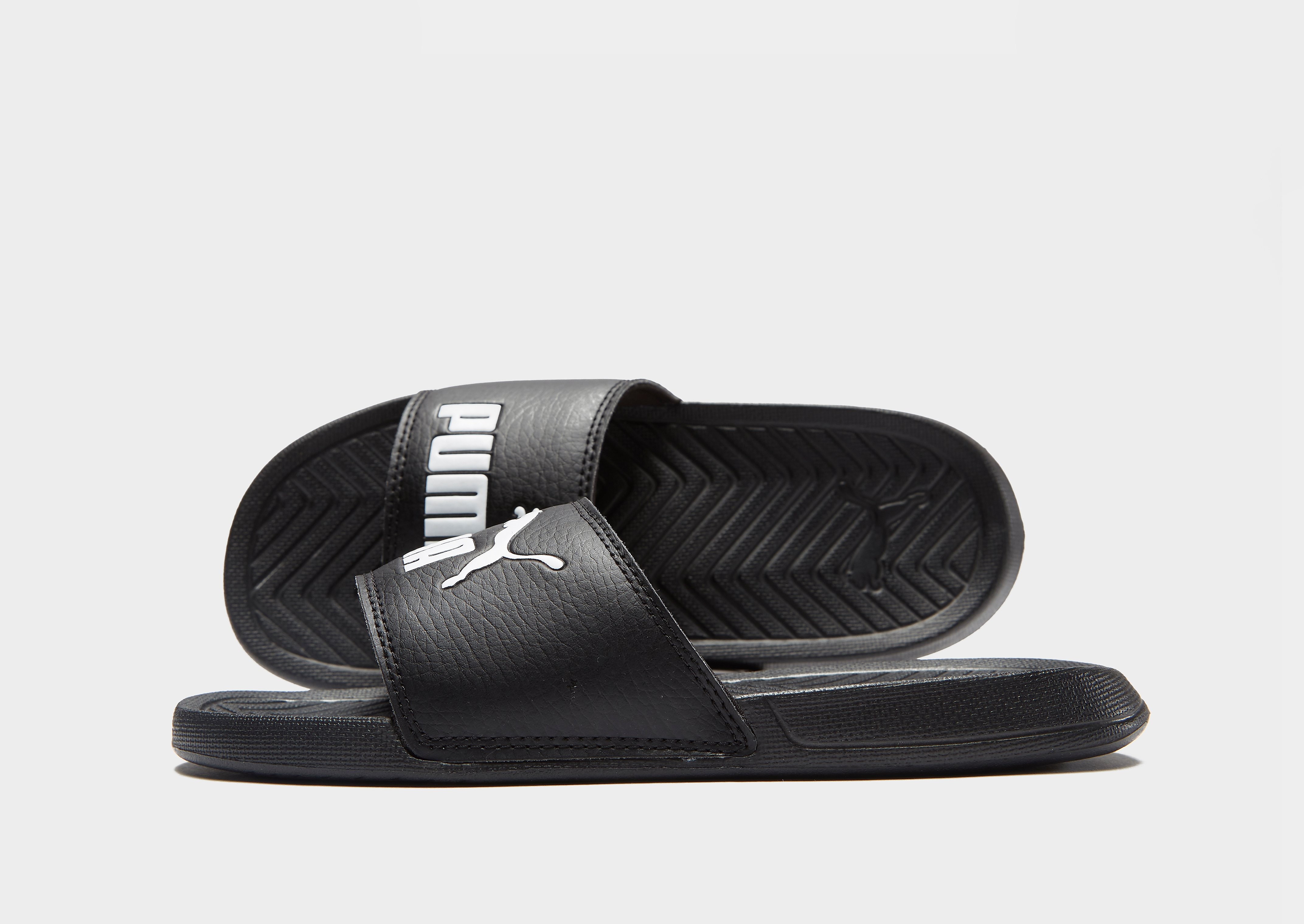 

Puma Popcat Slides Children - Only at JD - Black/White - Kids, Black/White
