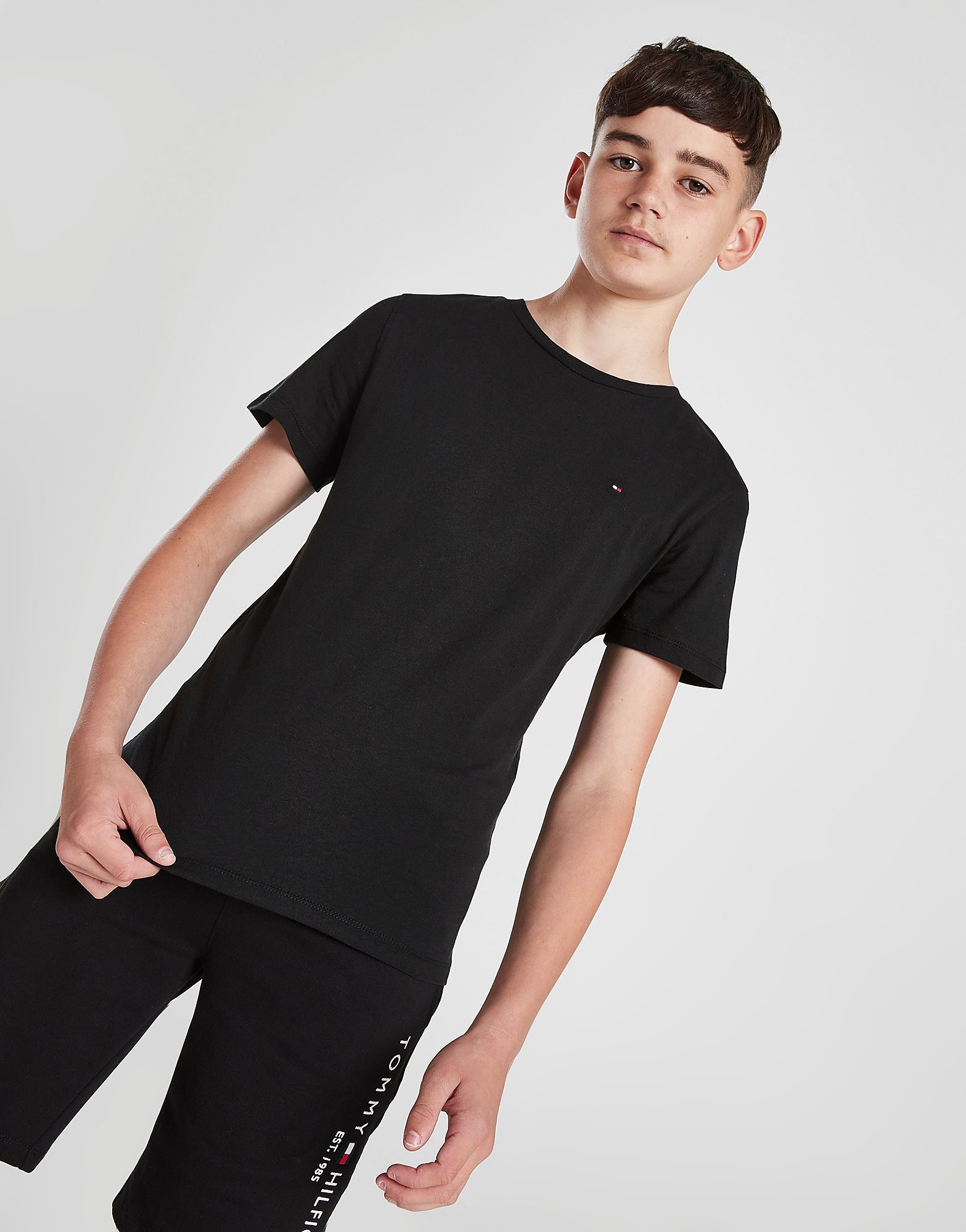 

Tommy Hilfiger Small Flag T-Shirt Junior - Black - Kids, Black
