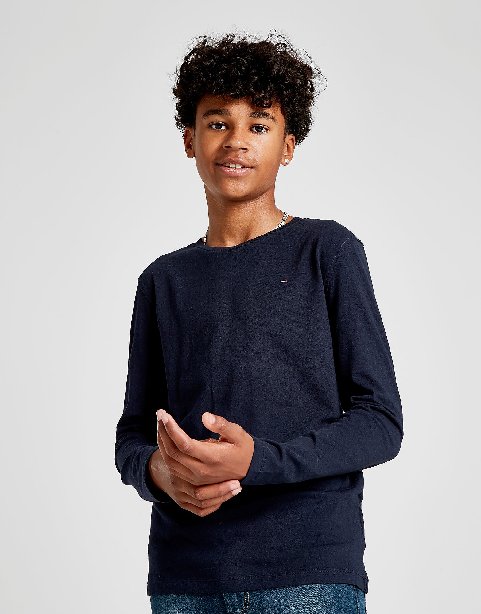 

Tommy Hilfiger Small Flag Long Sleeve T-Shirt Junior - Navy - Kids, Navy