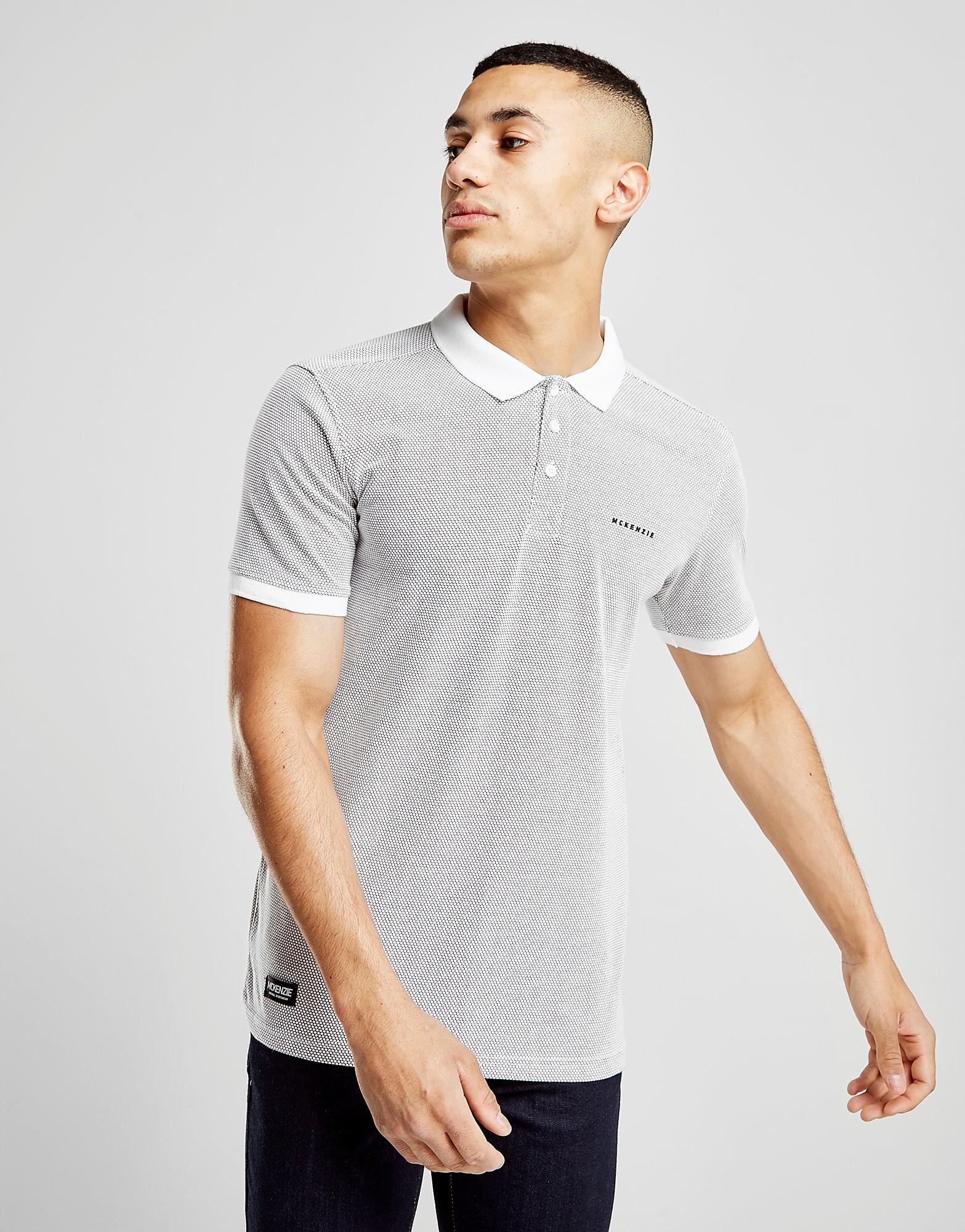 

McKenzie Skylab Polo Shirt - Only at JD - White/Black - Mens, White/Black