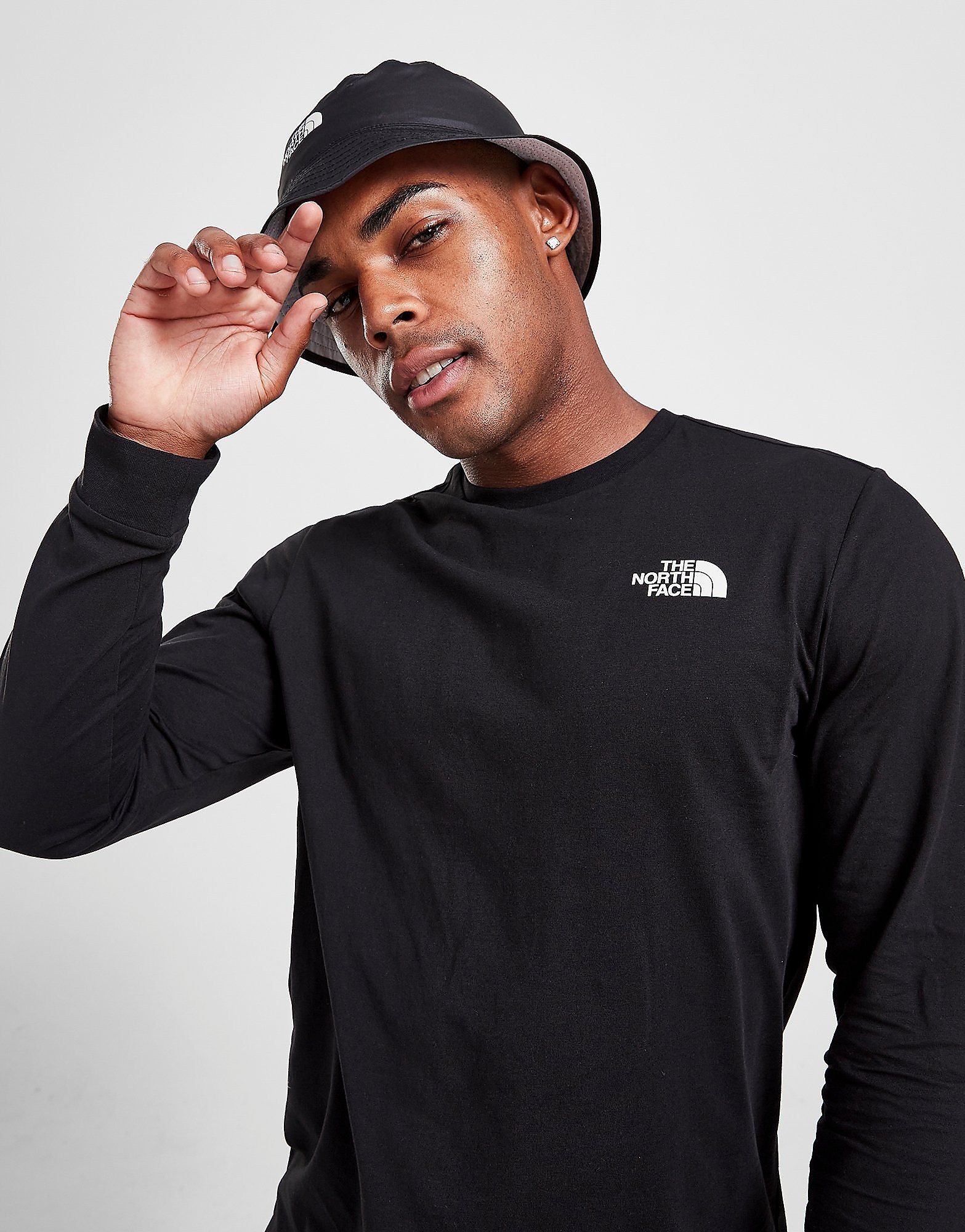 

The North Face Simple Dome Long Sleeve T-Shirt - Black/White - Mens, Black/White