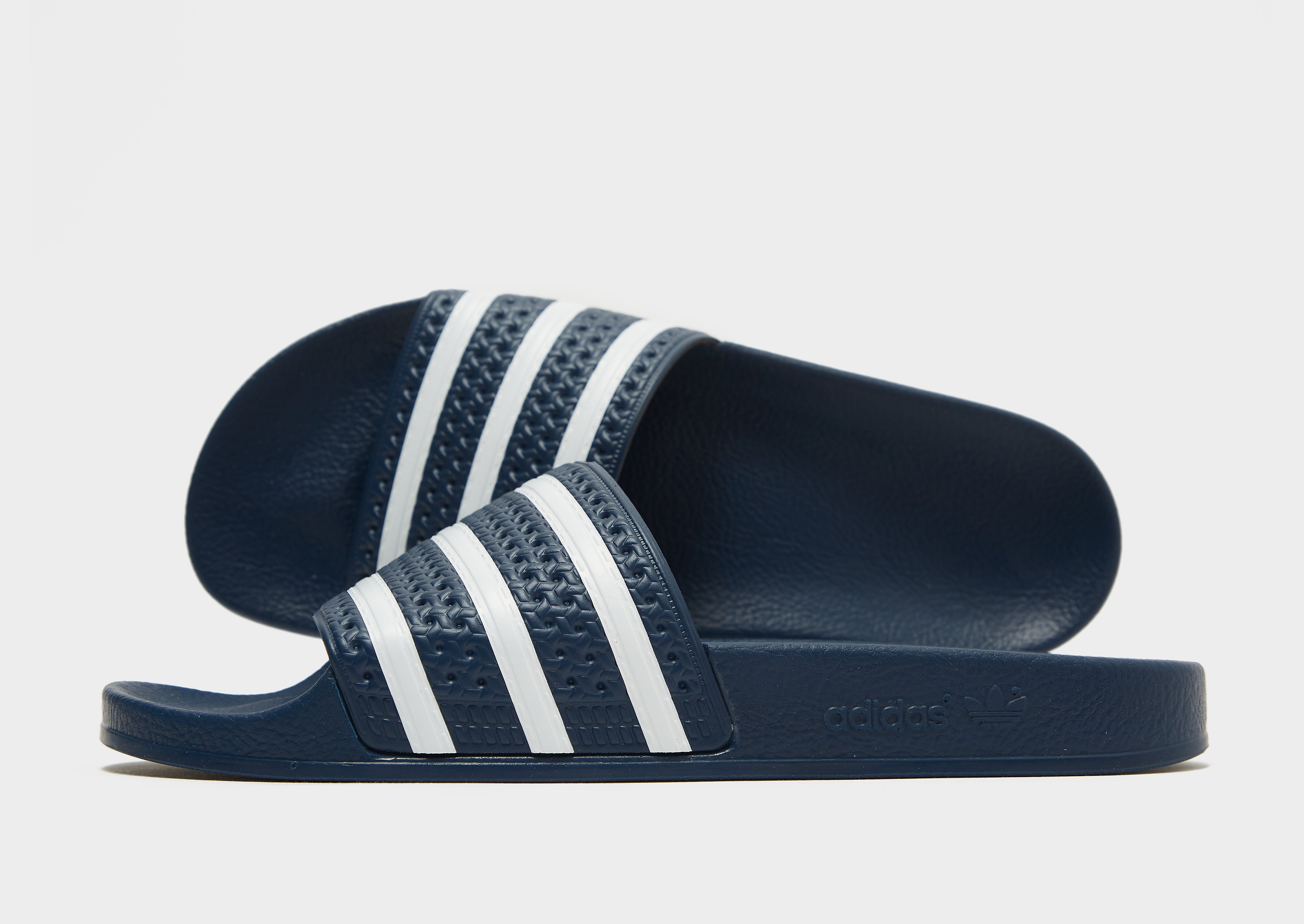 adidas Originals Adilette Slides - Navy/White - Womens, Navy/White