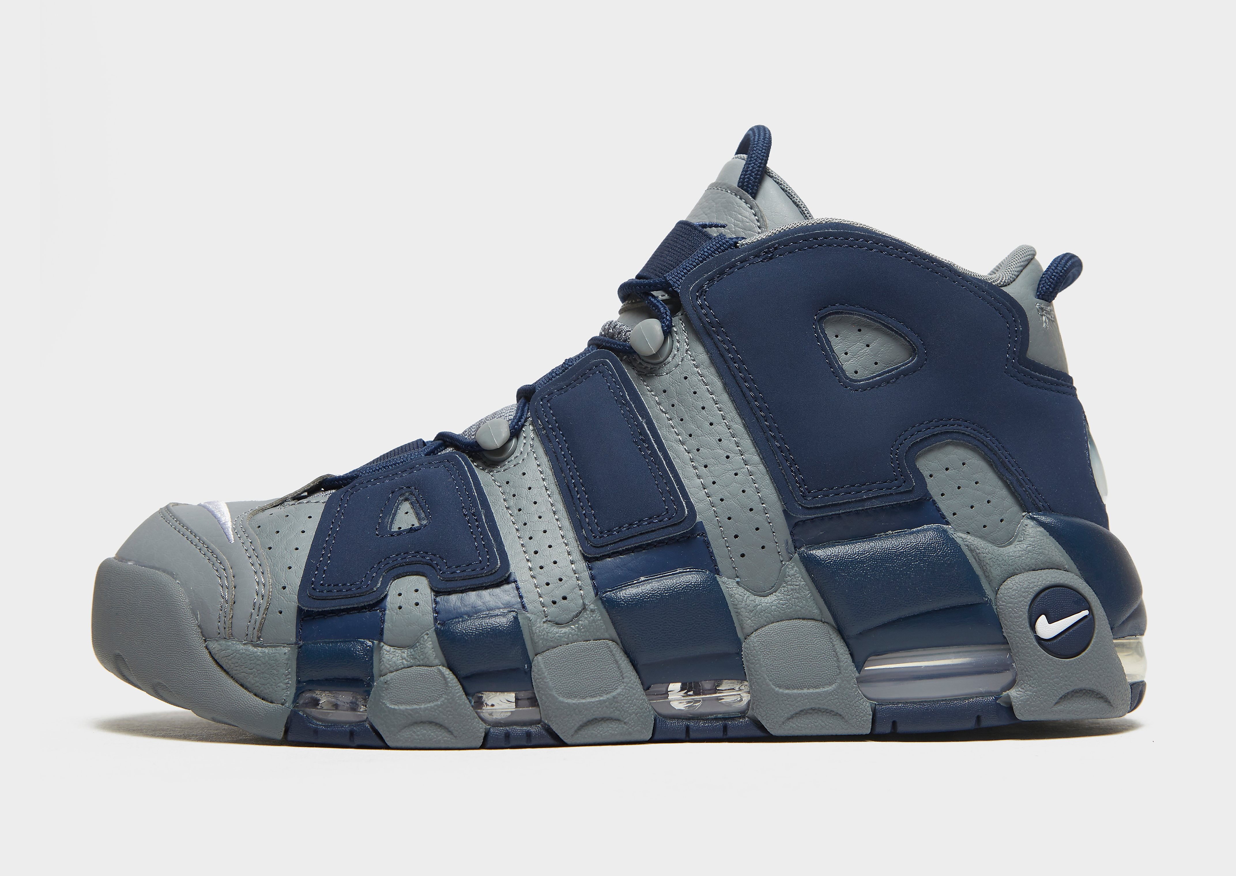 

Nike Air More Uptempo - Grey/Navy - Mens, Grey/Navy