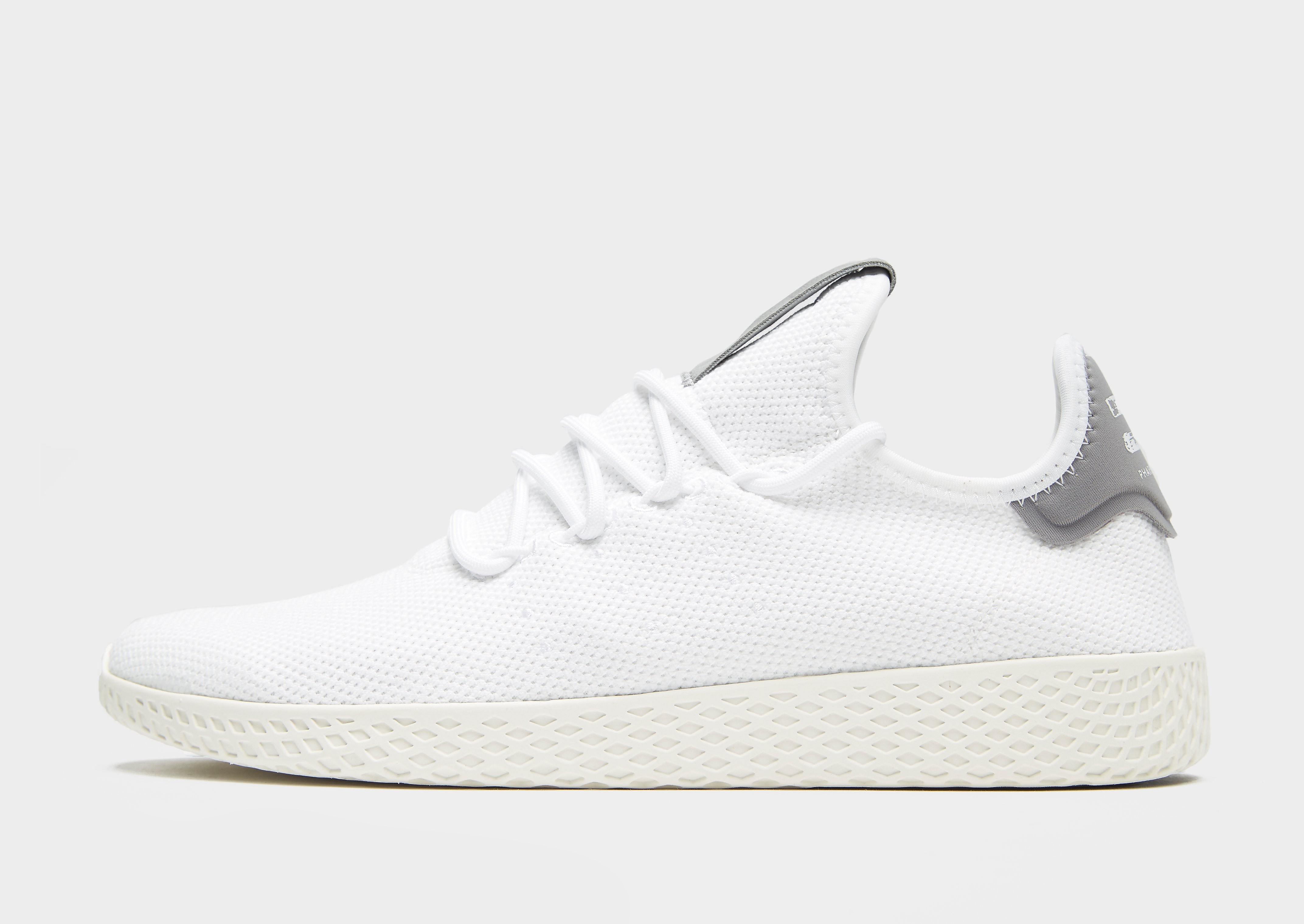 

adidas Originals x Pharrell Williams Tennis Hu - White/Gery - Womens, White/Gery