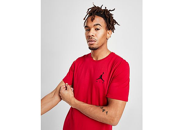 Nike Tee-shirt Jordan Jumpman Air pour Homme - Gym Red/Black/Black, Gym Red/Black/Black